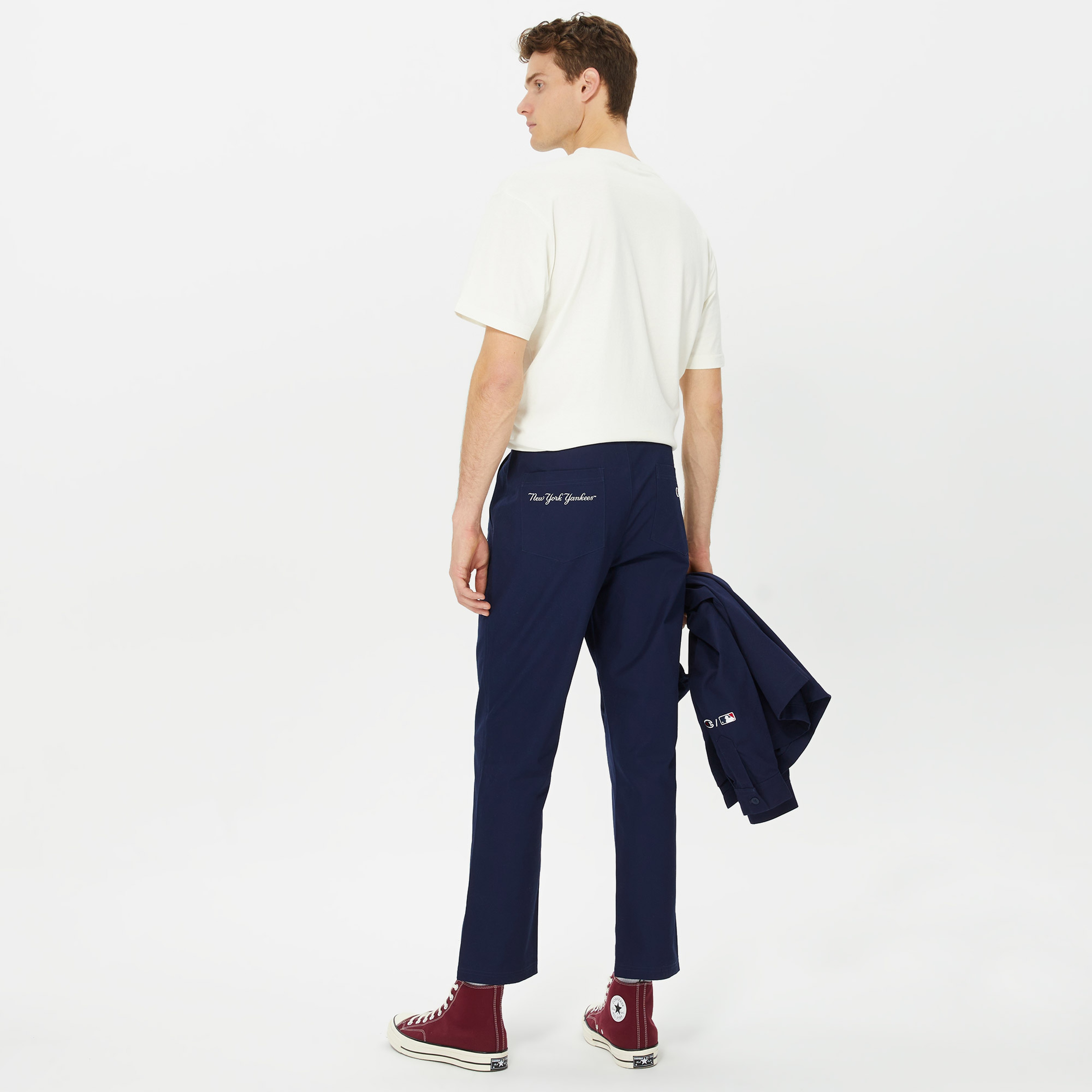 Champion Straight Hem Erkek Lacivert Pantolon