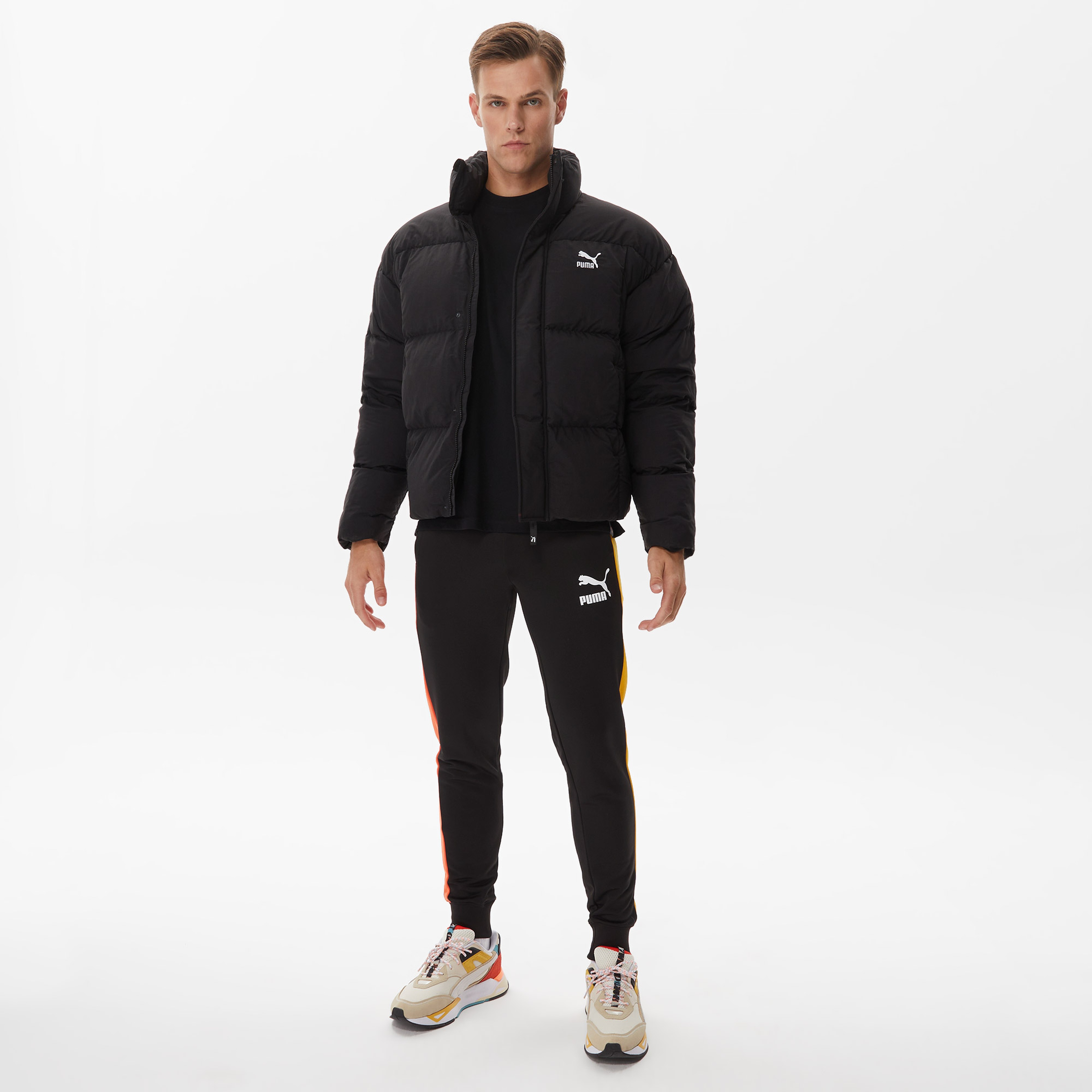 Puma T7 İconic Track Erkek Siyah Eşofman Altı