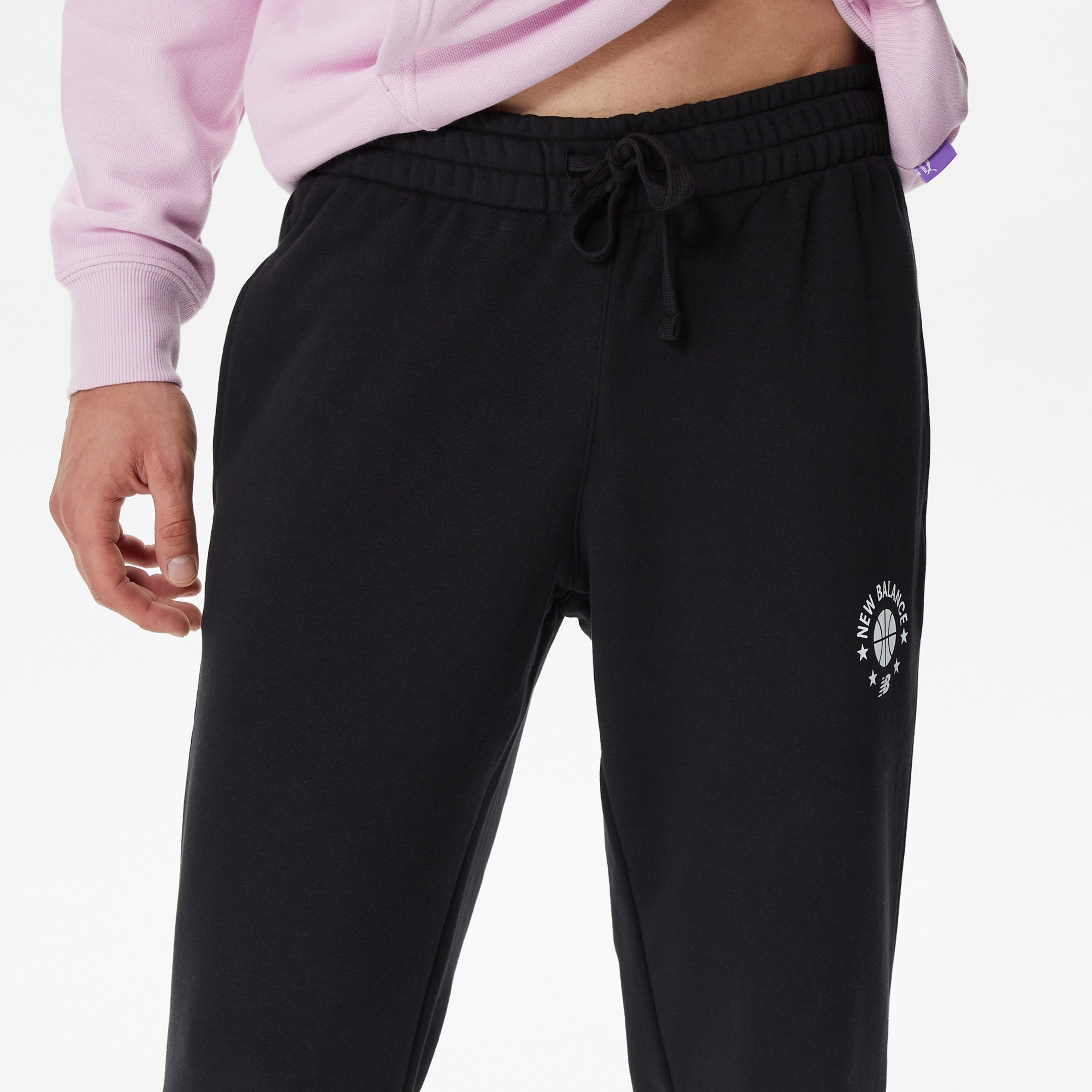 New Balance Hoops Essentials Erkek Siyah Eşofman Altı