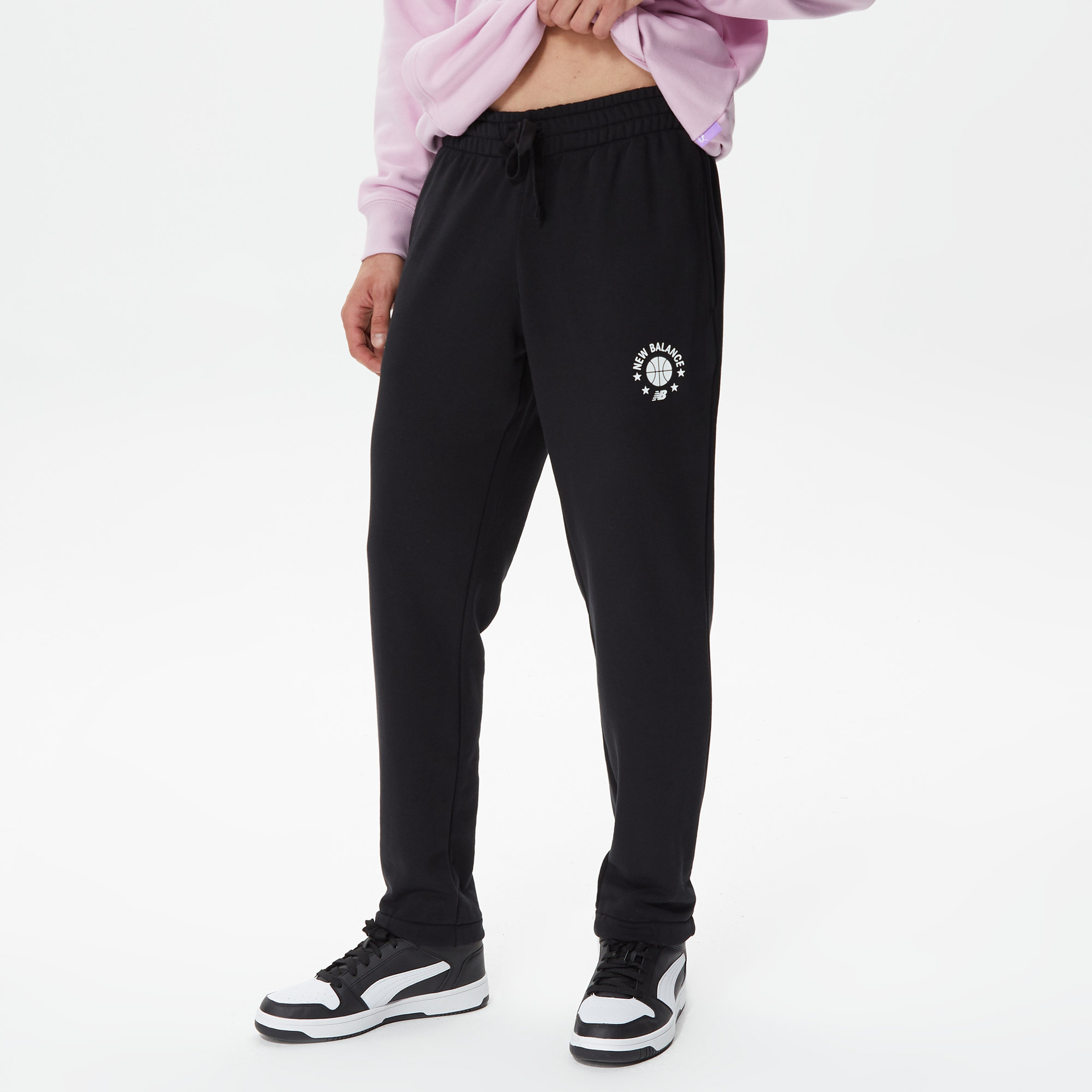 New Balance Hoops Essentials Erkek Siyah Eşofman Altı