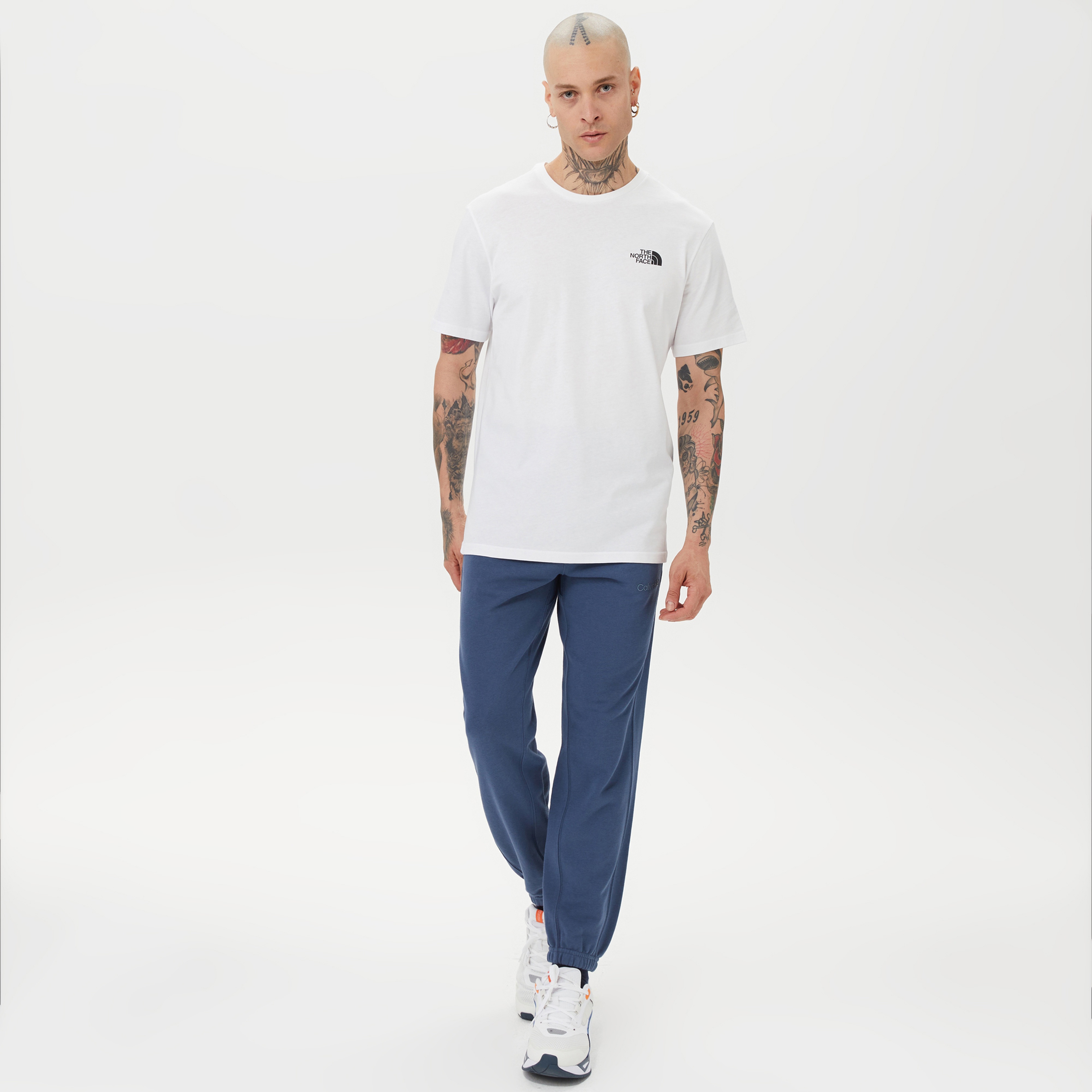 The North Face Collage Erkek Beyaz T-Shirt