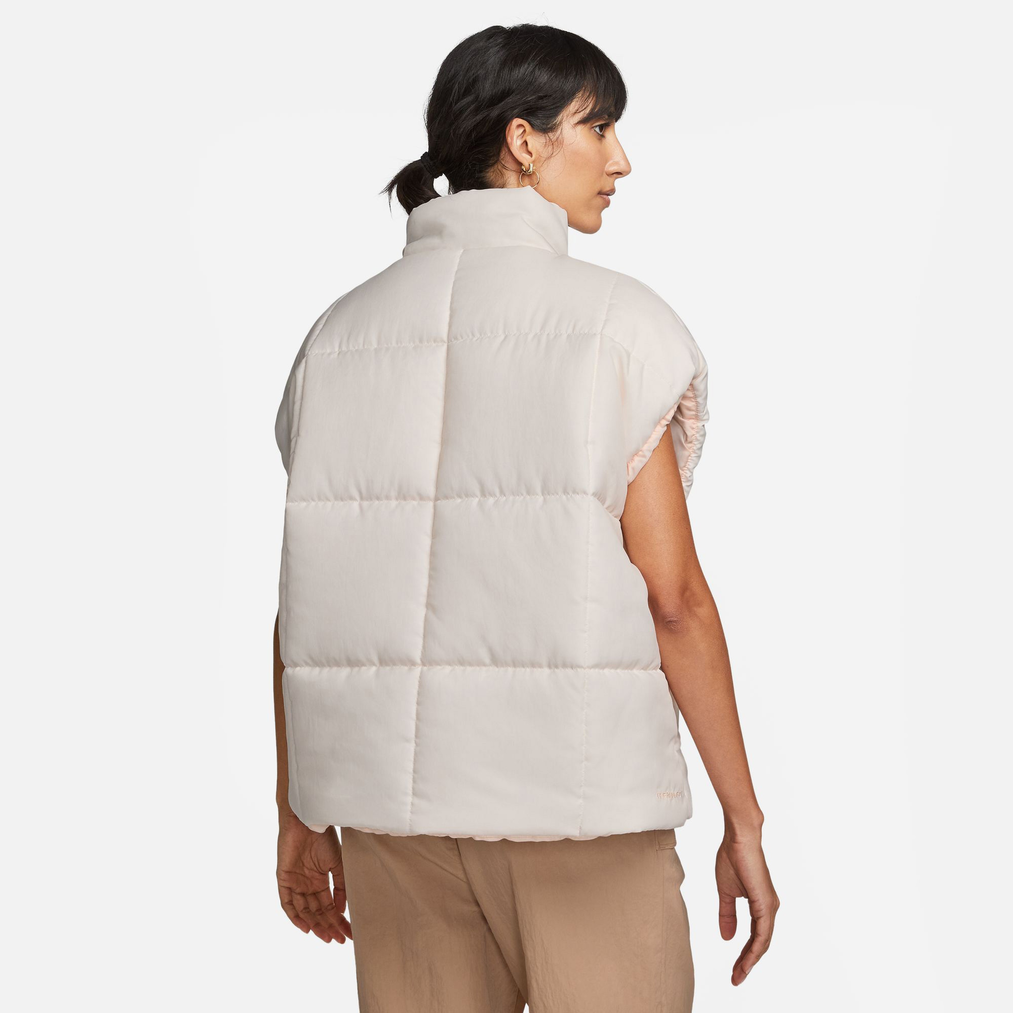 Nike Sportswear Therma Fit Classic Vest Kadın Krem Yelek