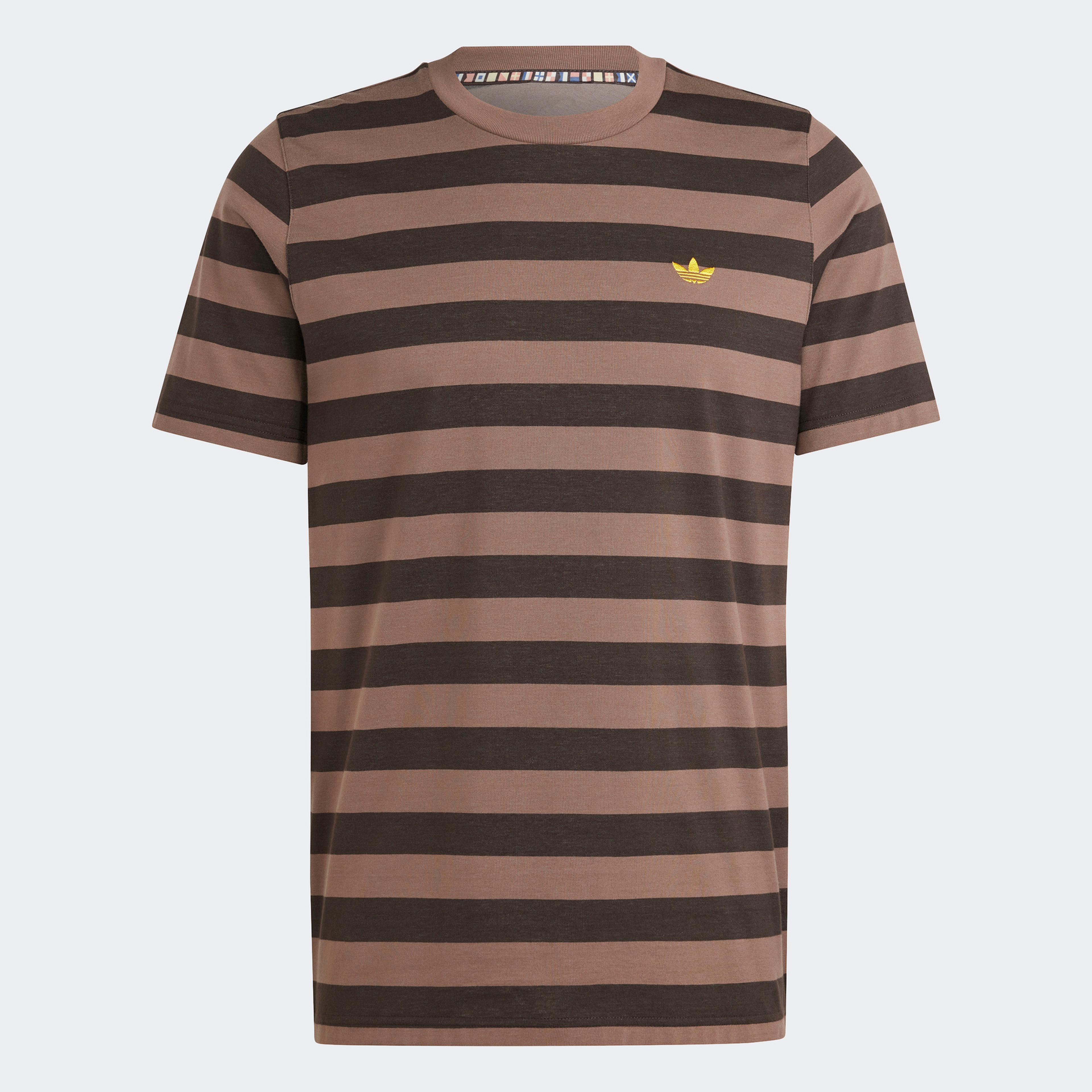 adidas Striped Originals Erkek Kahverengi T-Shirt