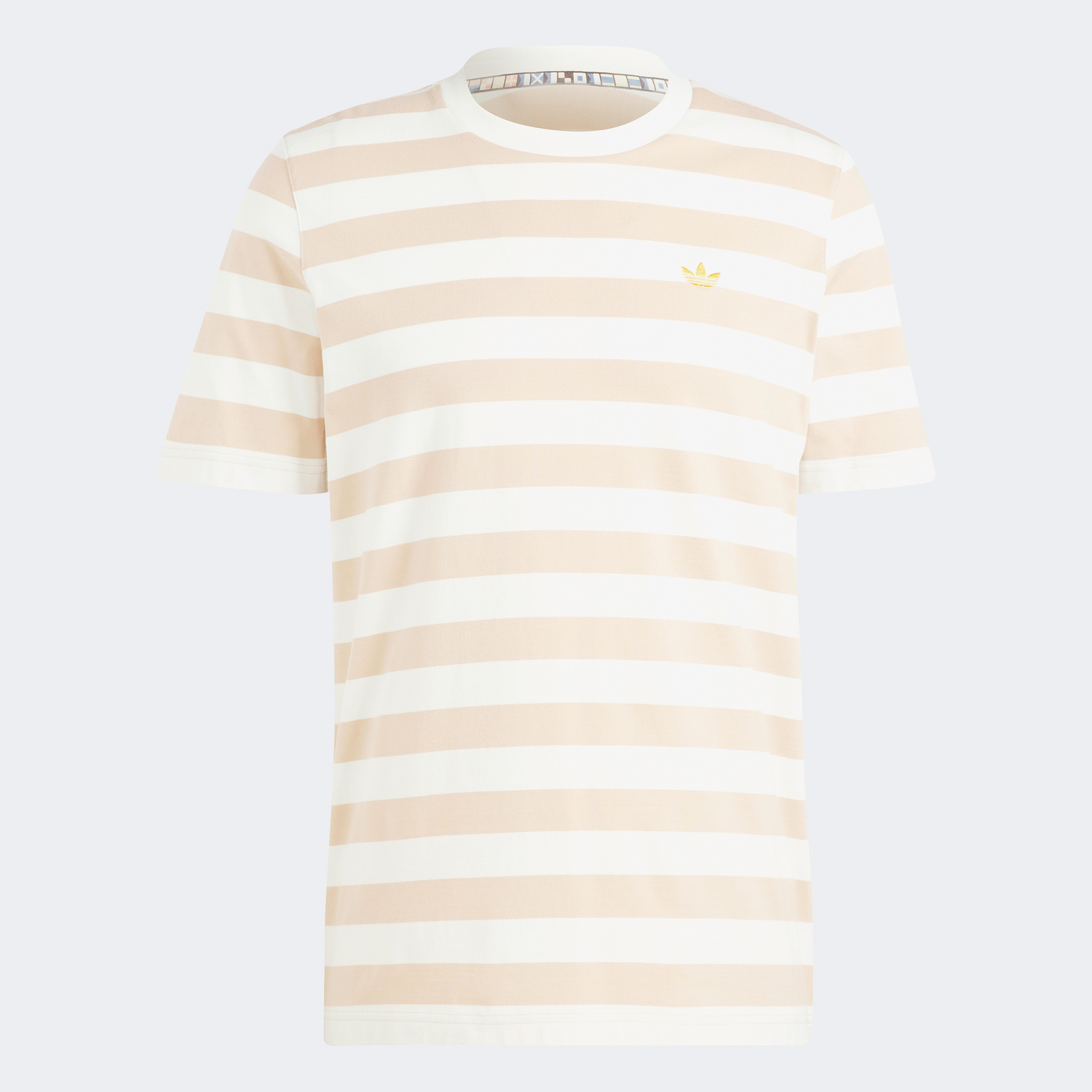 adidas Striped Originals Erkek Krem T-Shirt