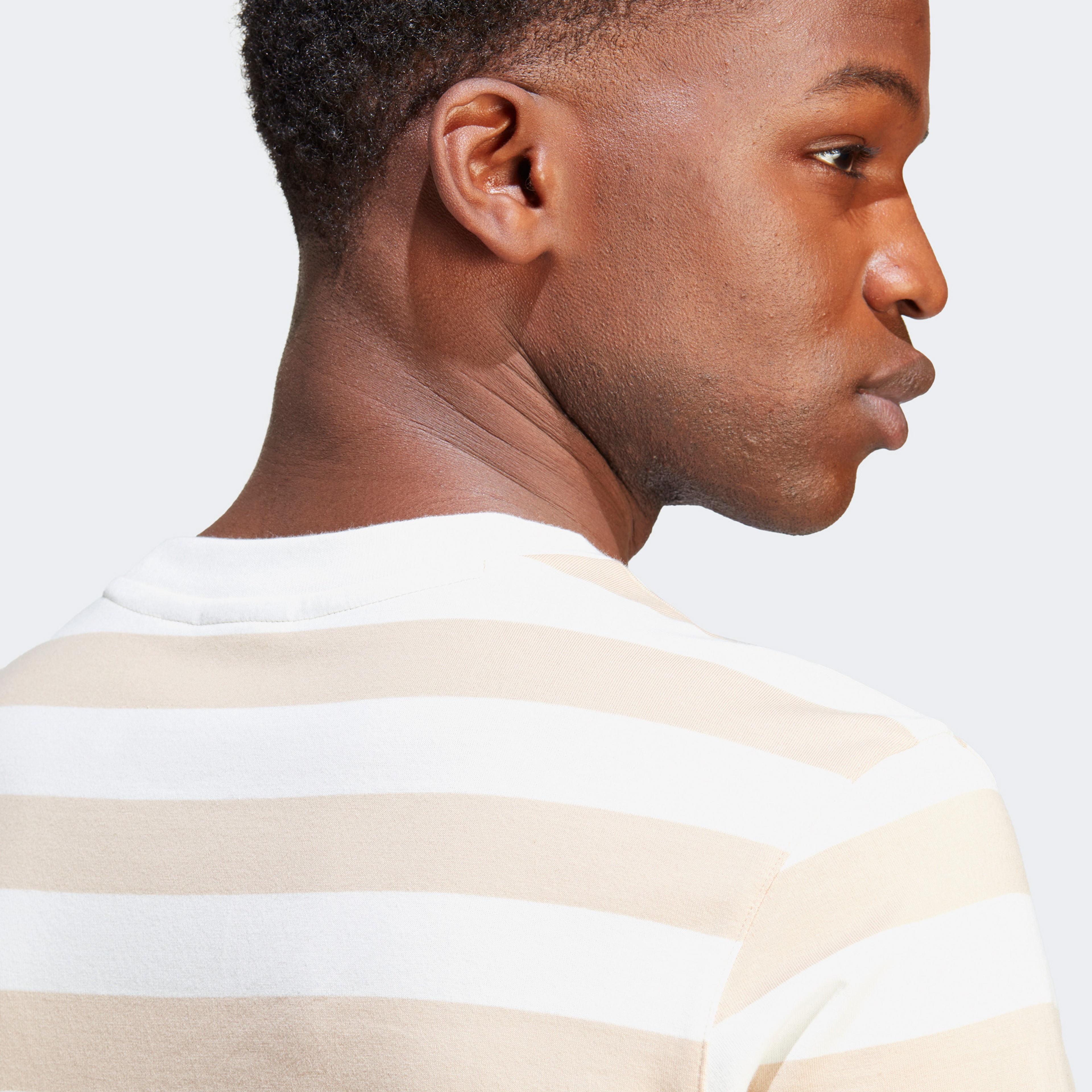 adidas Striped Originals Erkek Krem T-Shirt