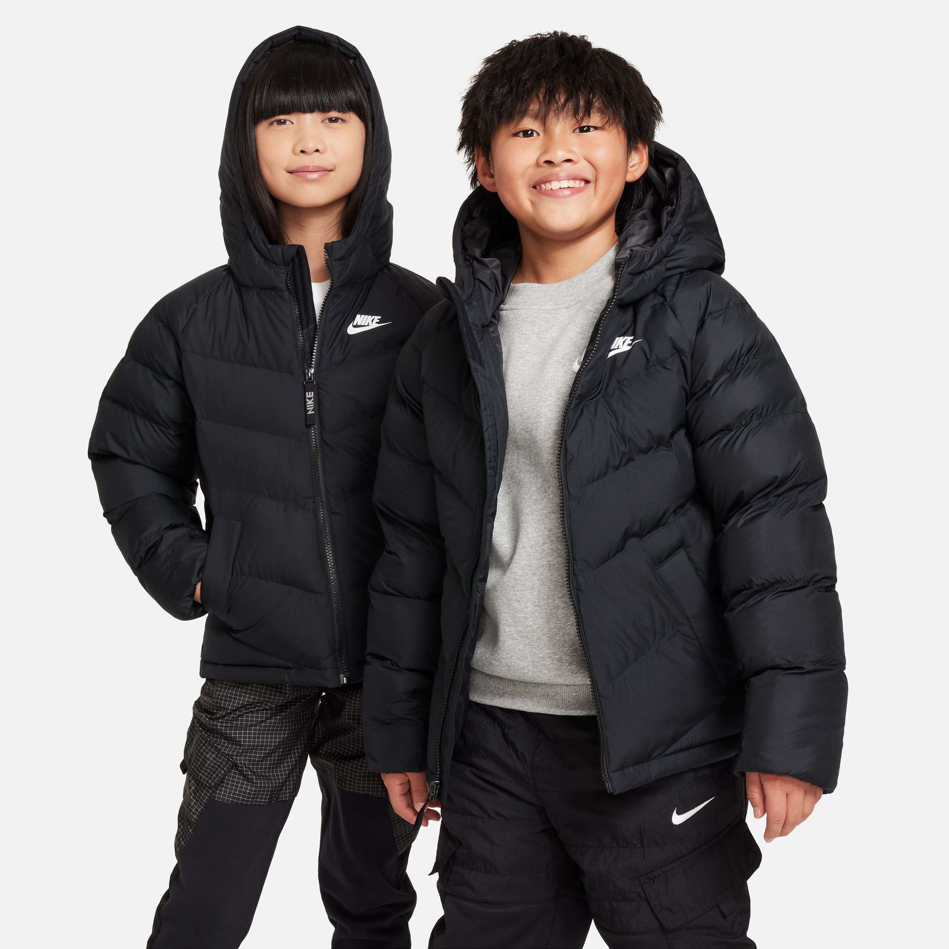 Nike Sportswear Çocuk Siyah Günlük Mont