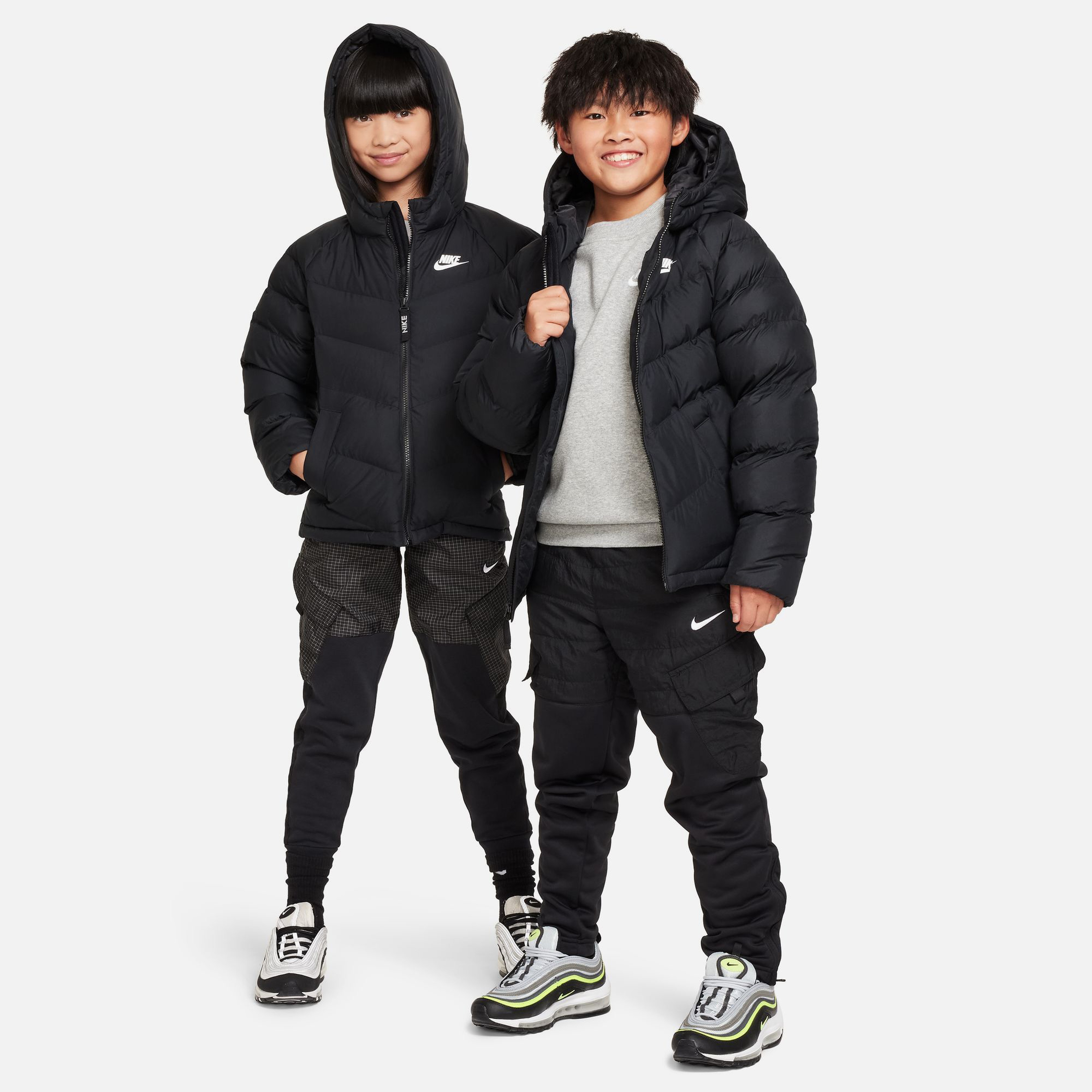 Nike Sportswear Çocuk Siyah Günlük Mont