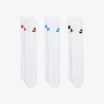 Nike Sportswear Everyday Essential Unisex 3'lü Beyaz Çorap