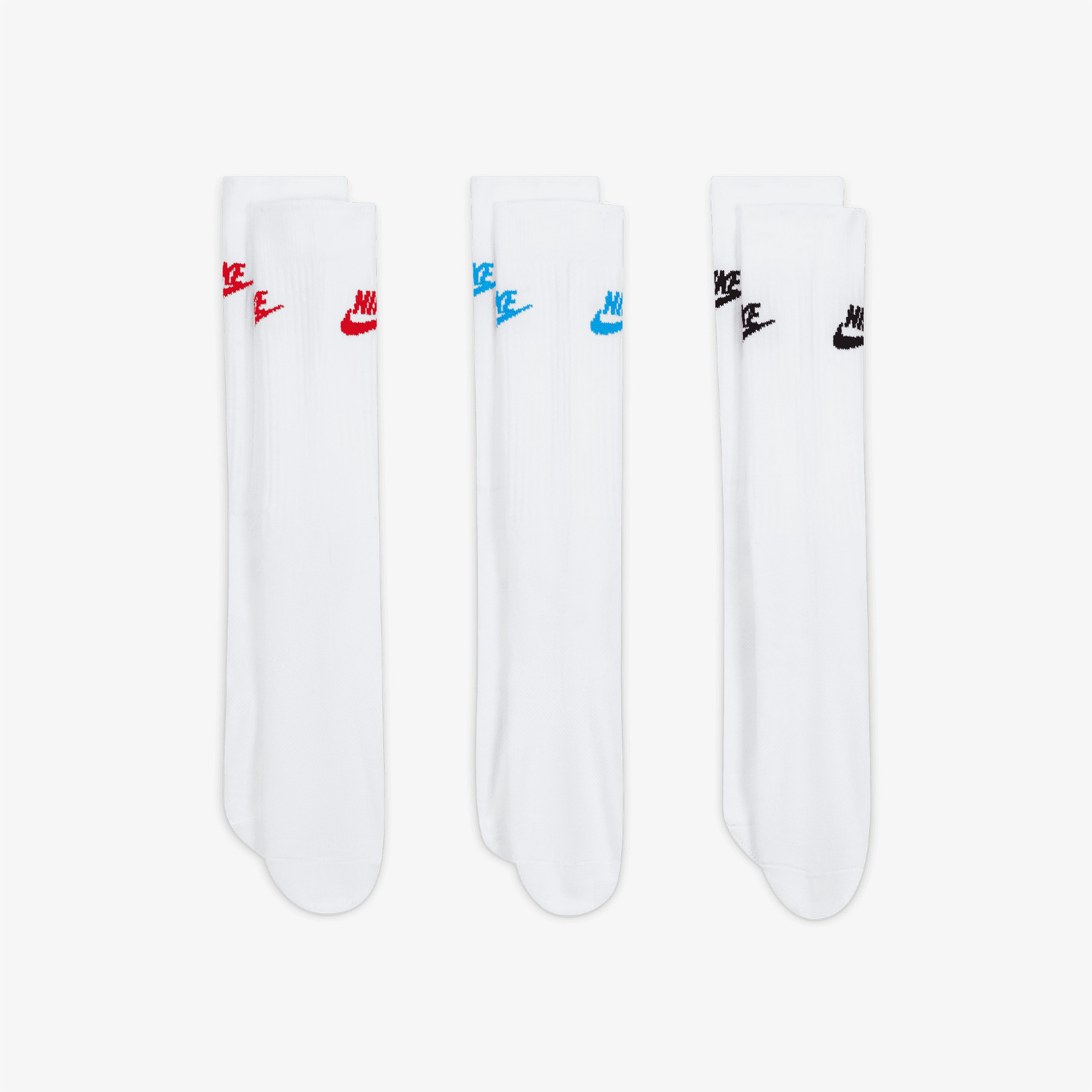 Nike Sportswear Everyday Essential Unisex 3'lü Beyaz Çorap