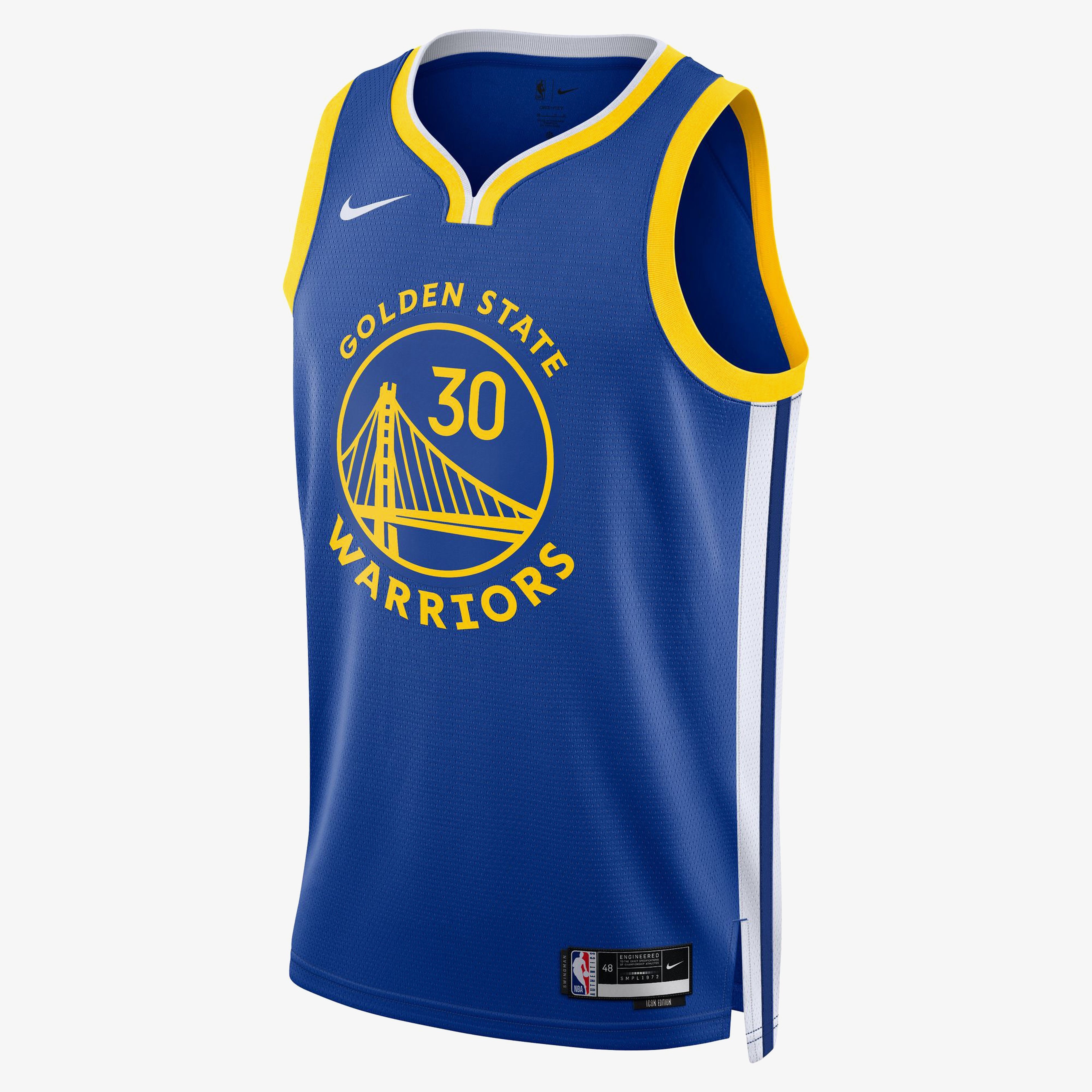 Nike Golden State Warriors Icon Erkek Mavi Basketbol Forması