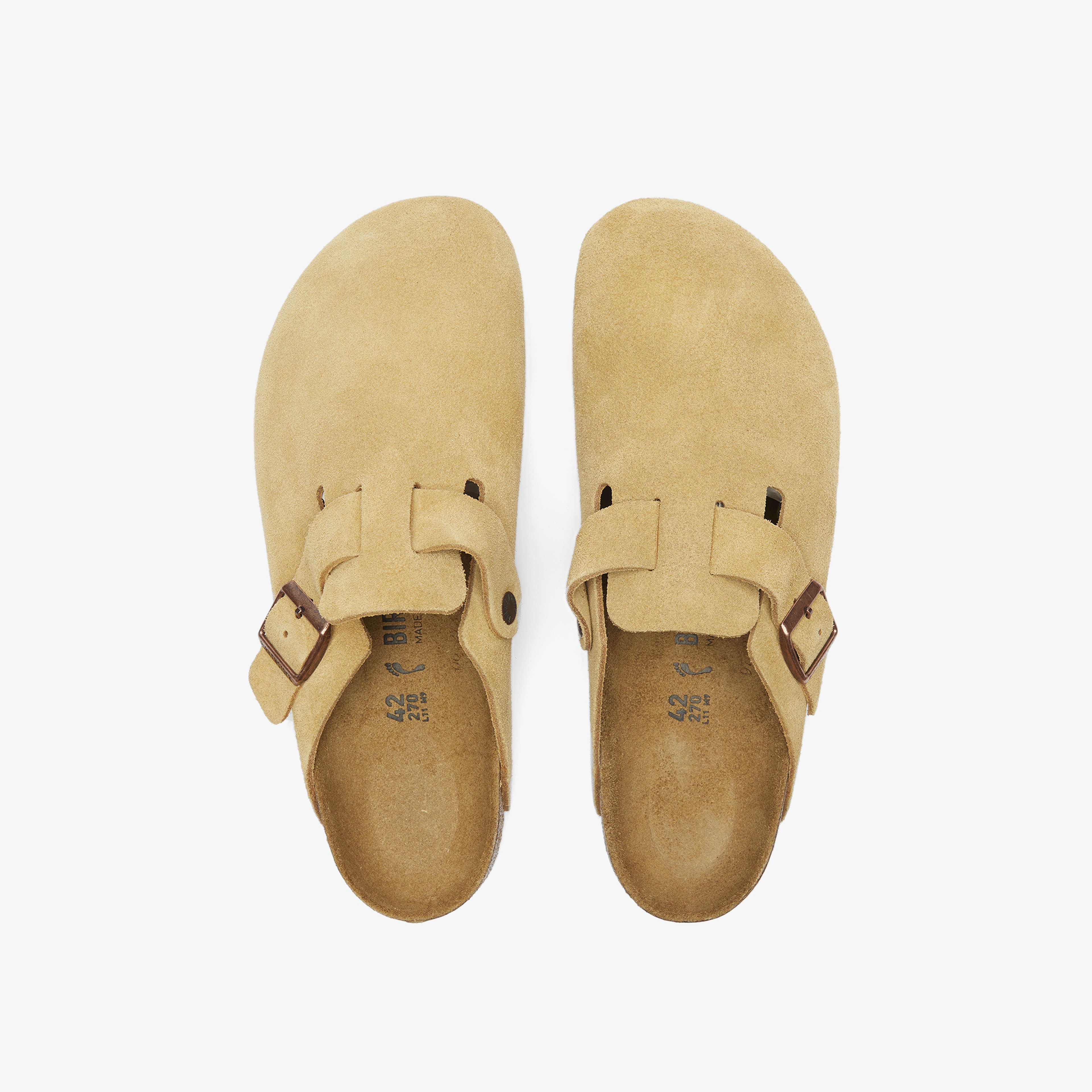Birkenstock Boston Erkek Krem Terlik