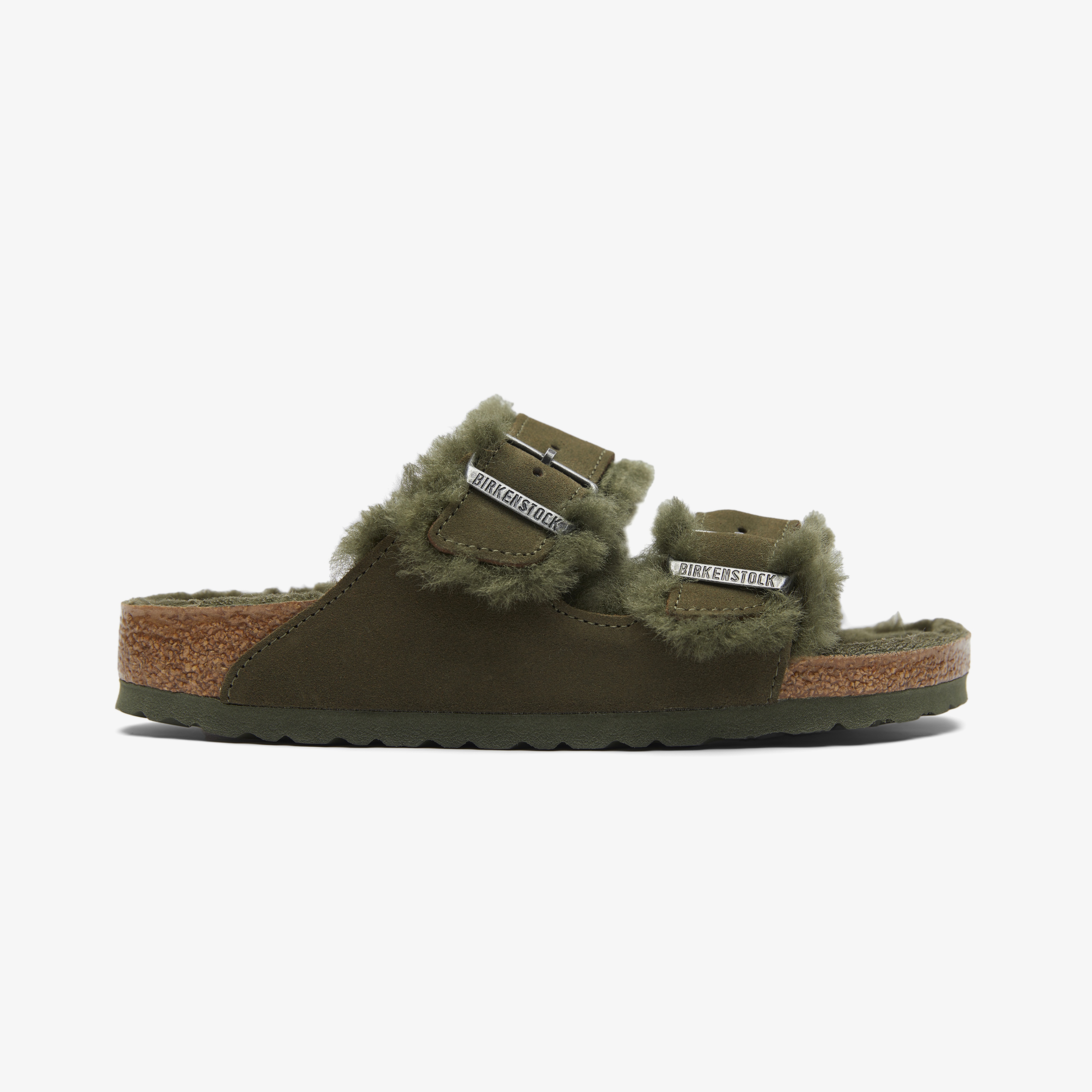 Birkenstock Arizona Shearling Kadın Yeşil Terlik