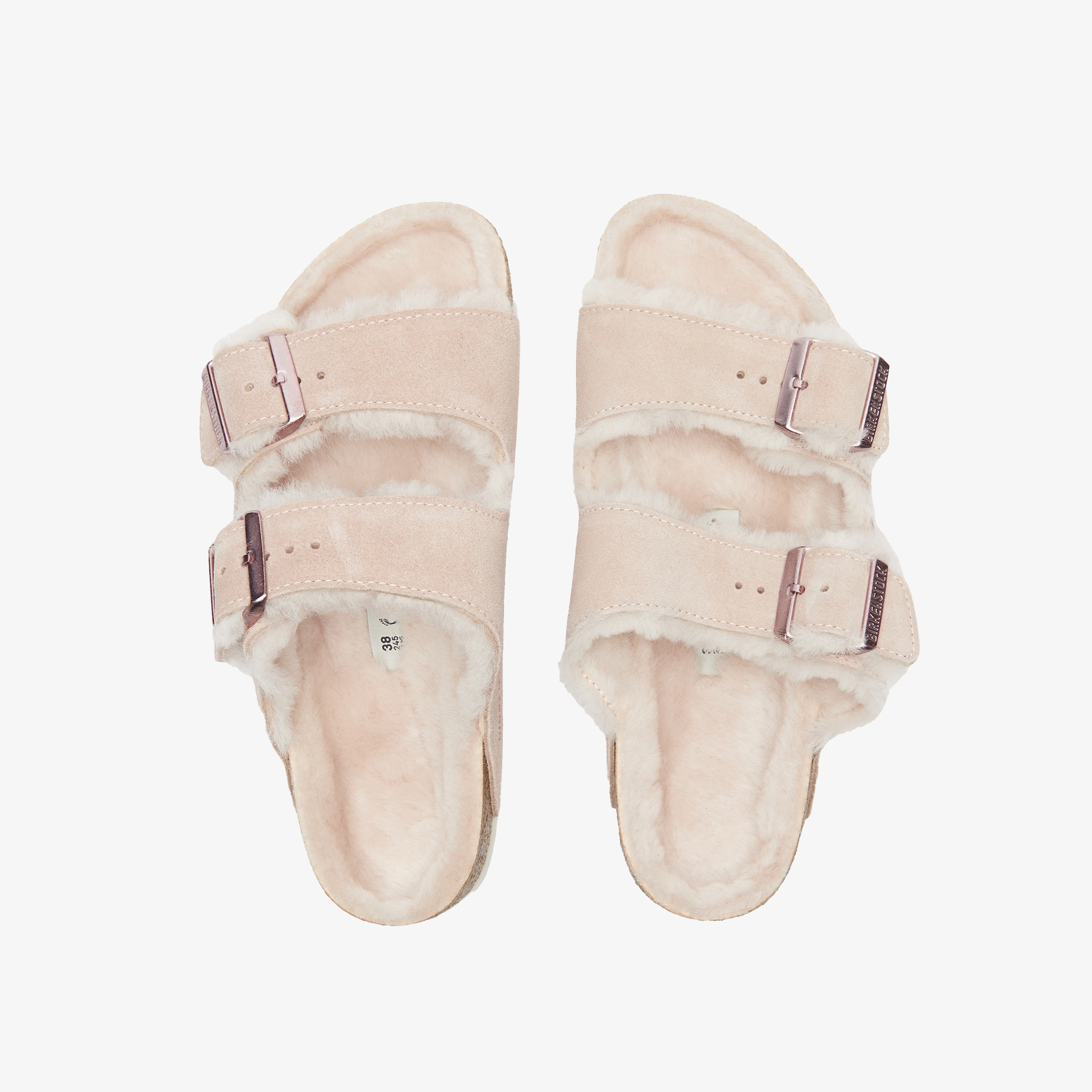 Birkenstock Arizona Shearling Kadın Krem Terlik