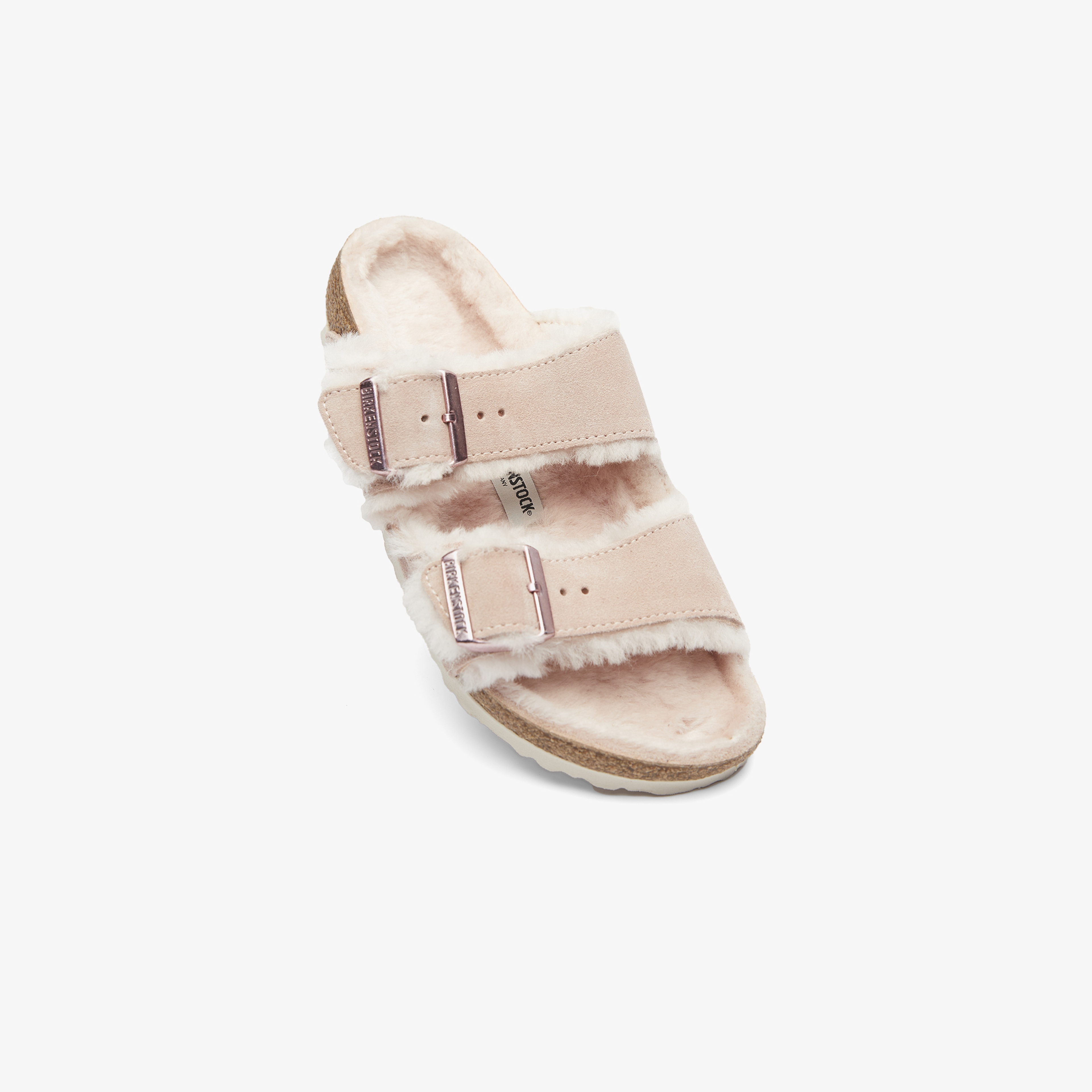 Birkenstock Arizona Shearling Kadın Krem Terlik