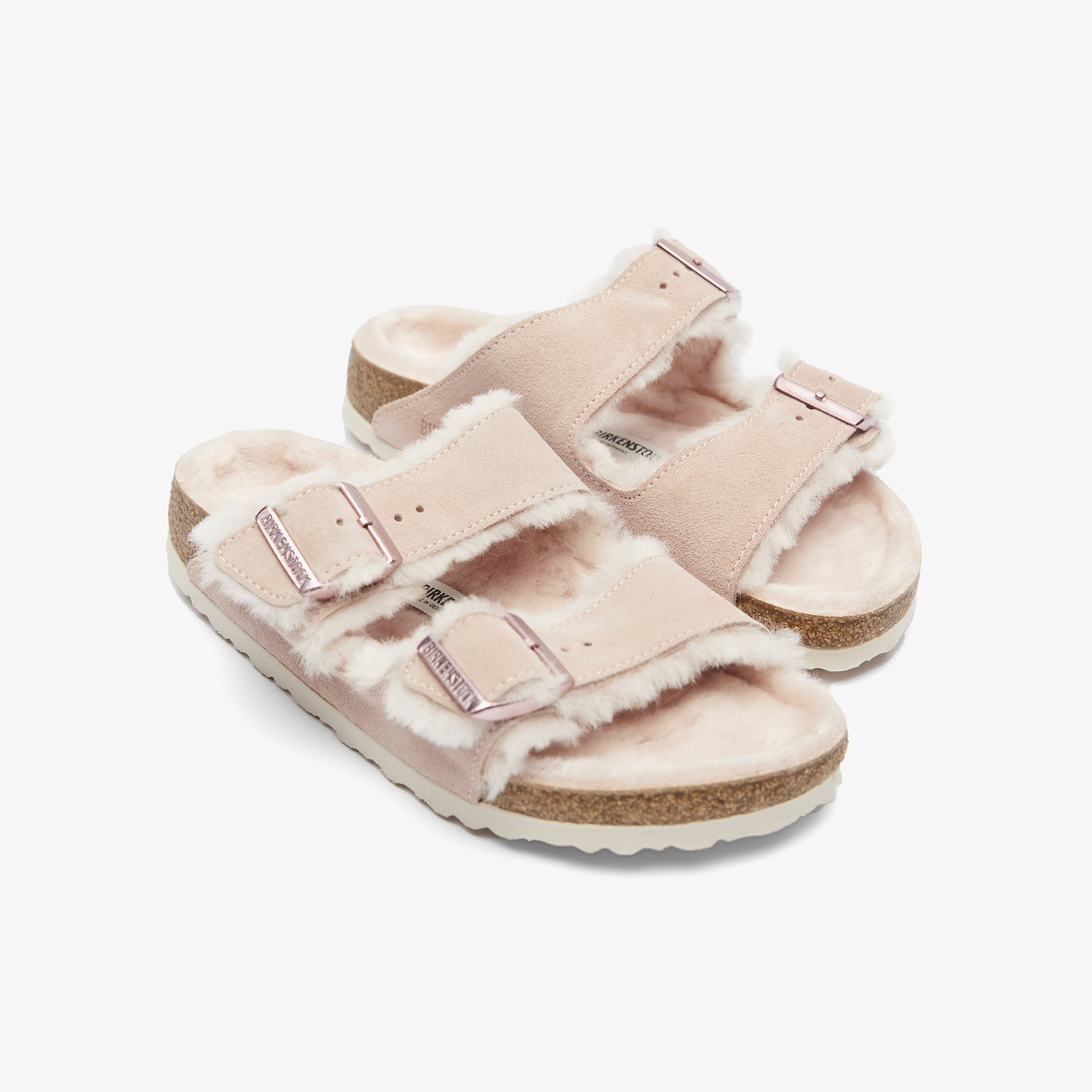 Birkenstock Arizona Shearling Kadın Krem Terlik