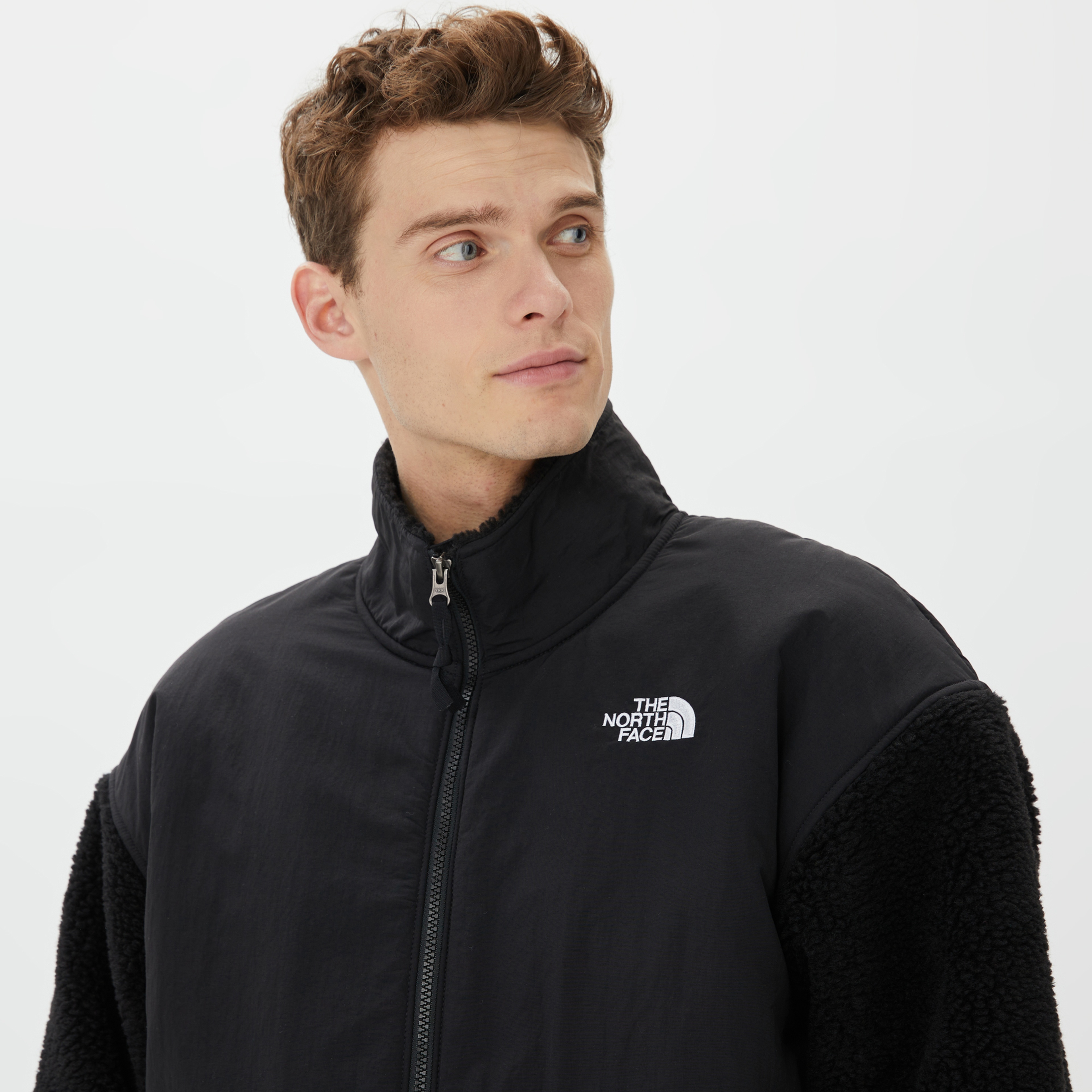 The North Face Platte High Pile Fleece 1/4 Erkek Siyah Sweatshirt