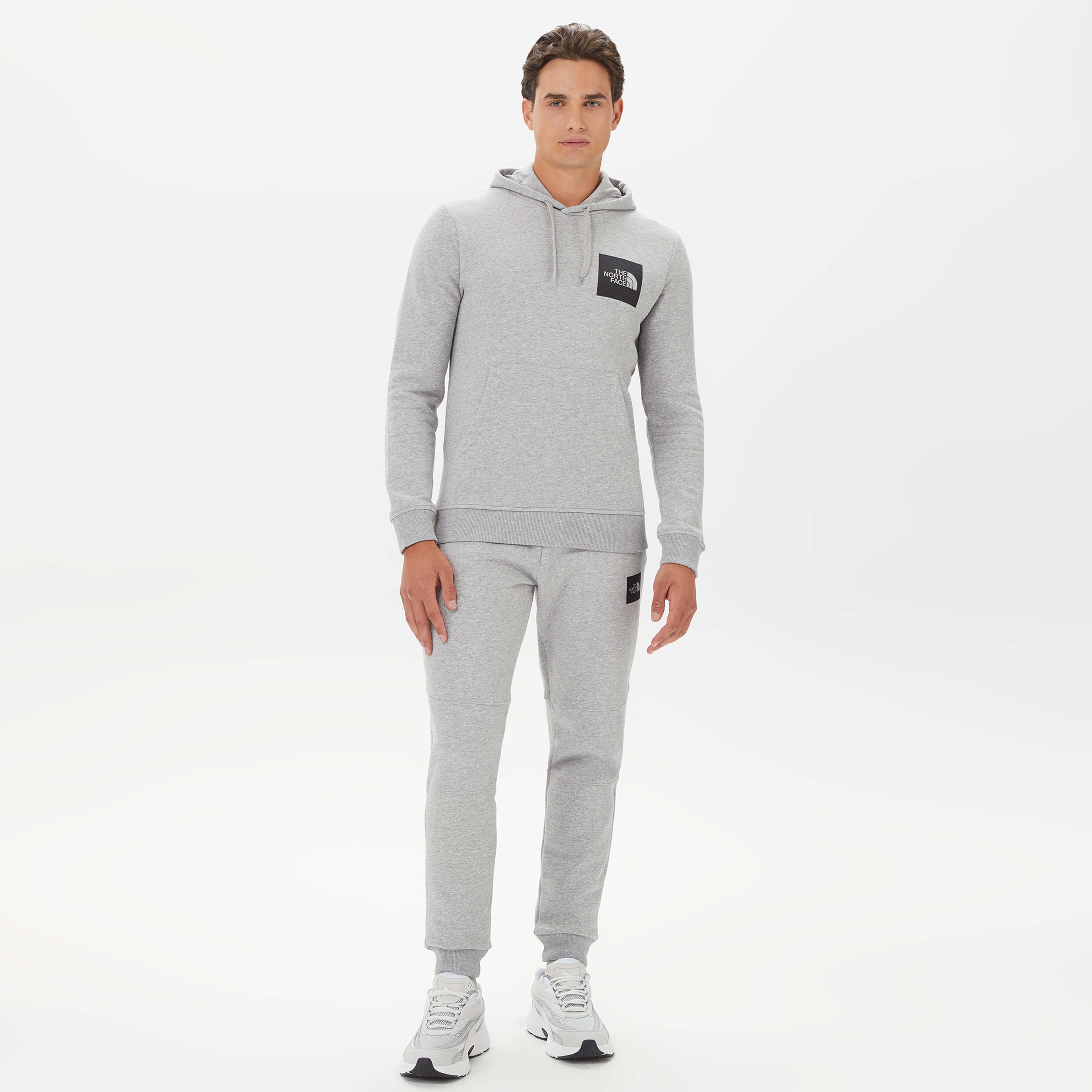 The North Face Fine Hoodie Erkek Gri Sweatshirt