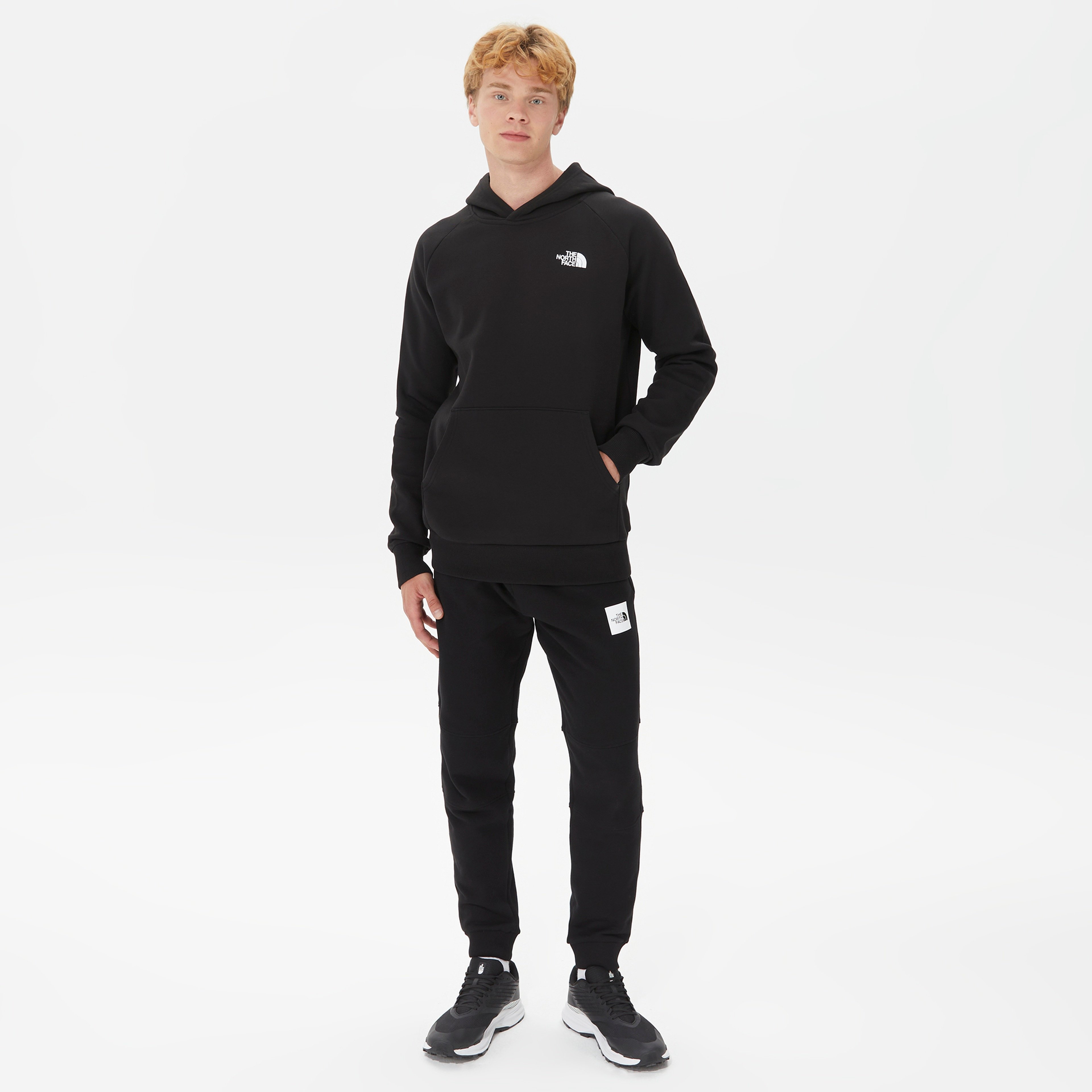 The North Face Raglan Redbox Hoodie Erkek Siyah Sweatshirt