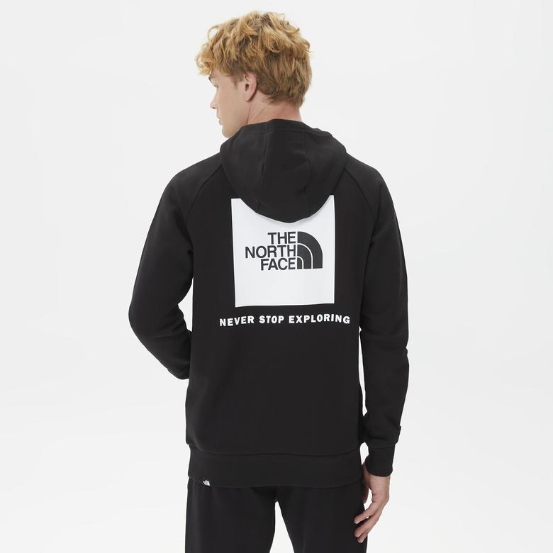The North Face Raglan Redbox Hoodie Erkek Siyah Sweatshirt