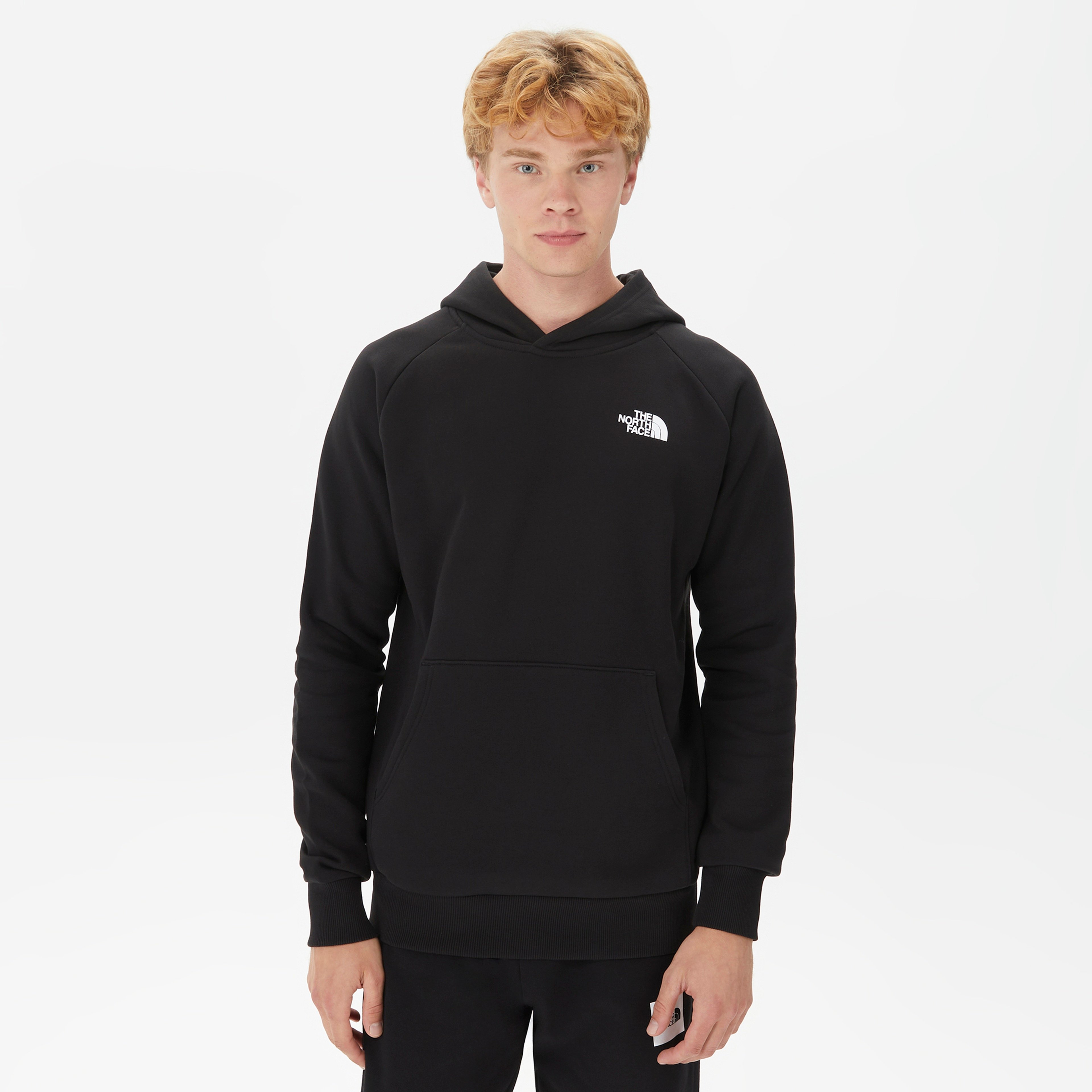 The North Face Raglan Redbox Hoodie Erkek Siyah Sweatshirt