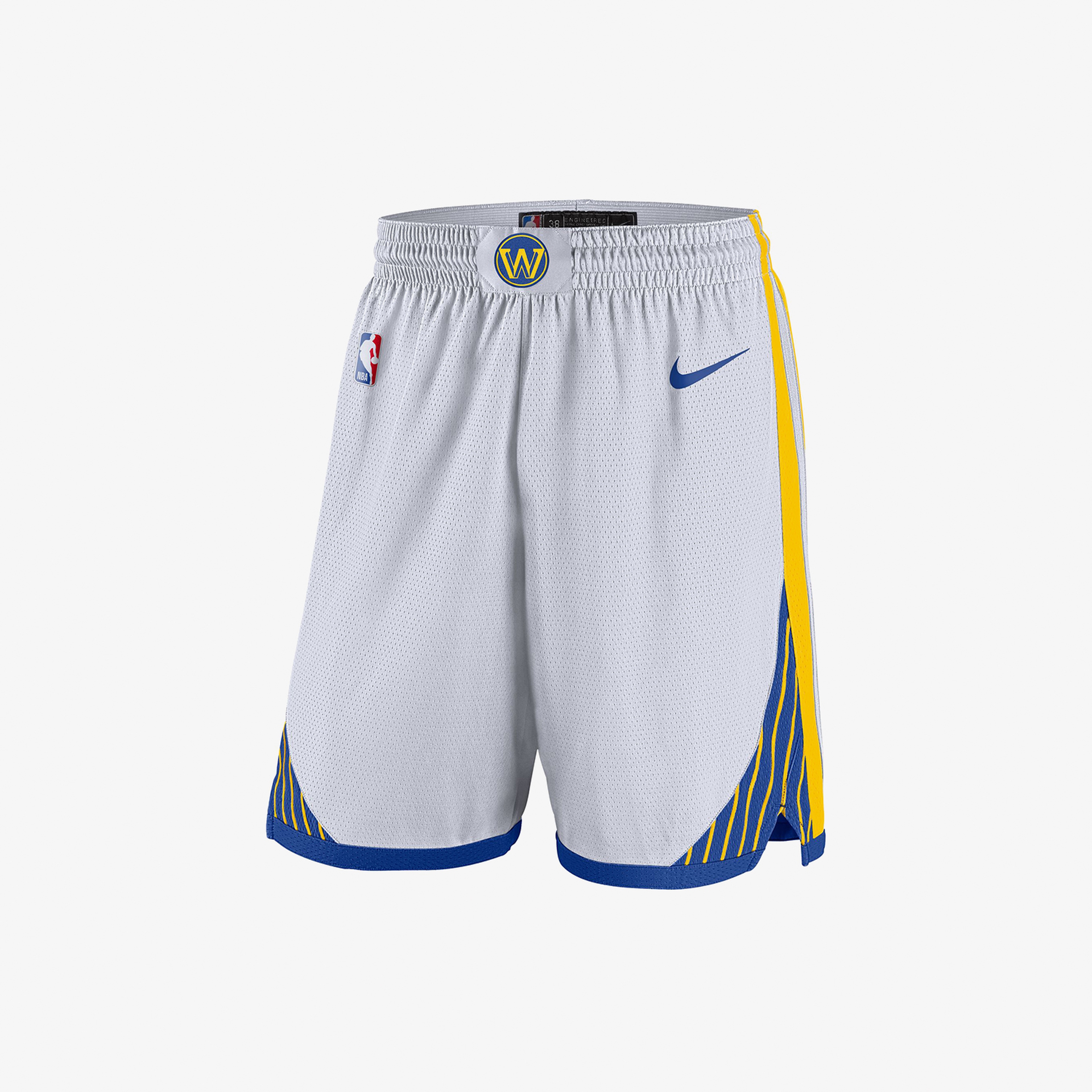 Nike NBA Golden State Warriors Swingman Erkek Beyaz Şort