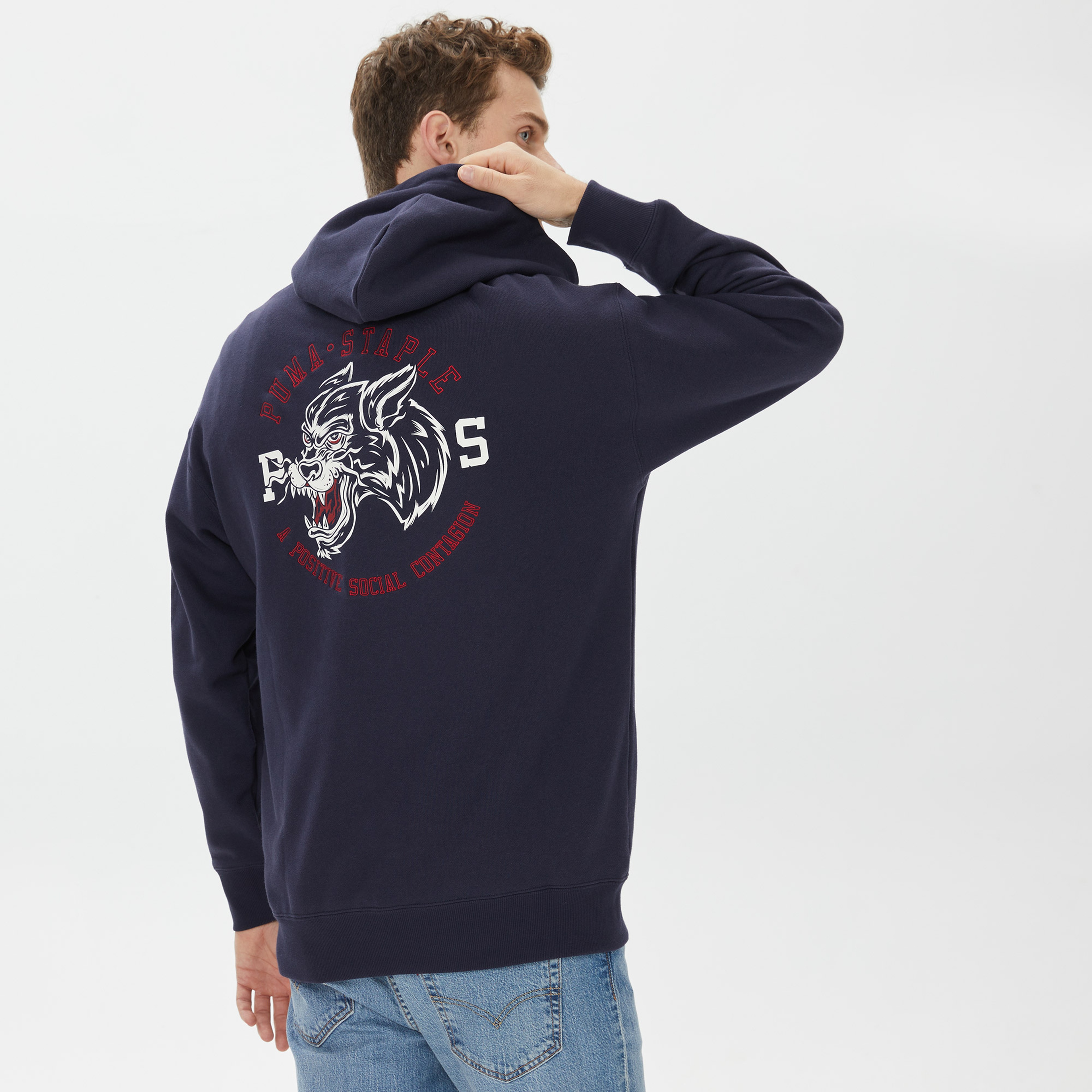 Puma X STAPLE Erkek Lacivert Sweatshirt