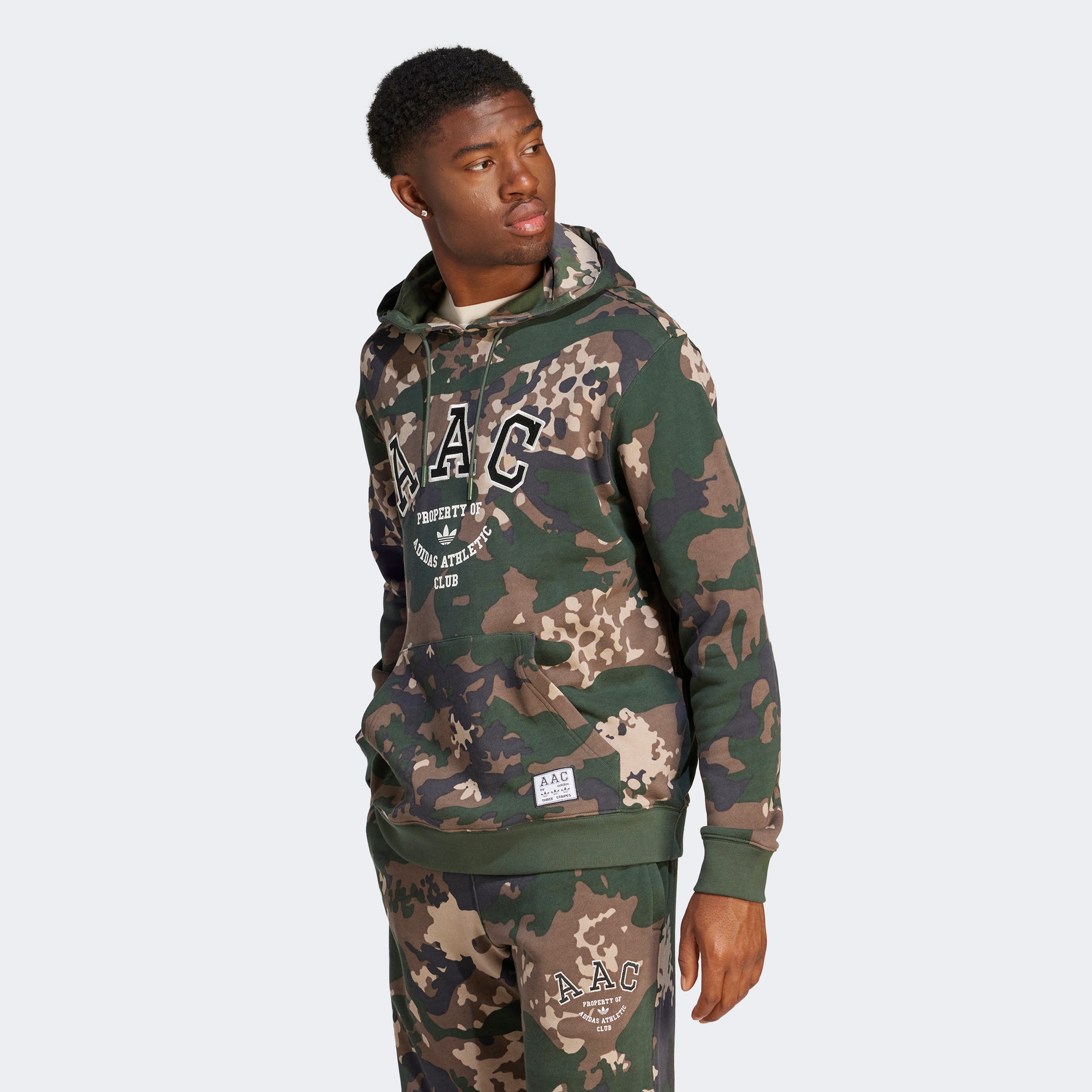 adidas ACC Camo Erkek Yeşil Hoodie