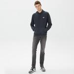 Tommy Hilfiger Regular Washed Signature Hoodie Erkek Siyah Sweatshirt