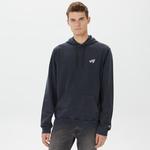 Tommy Hilfiger Regular Washed Signature Hoodie Erkek Siyah Sweatshirt