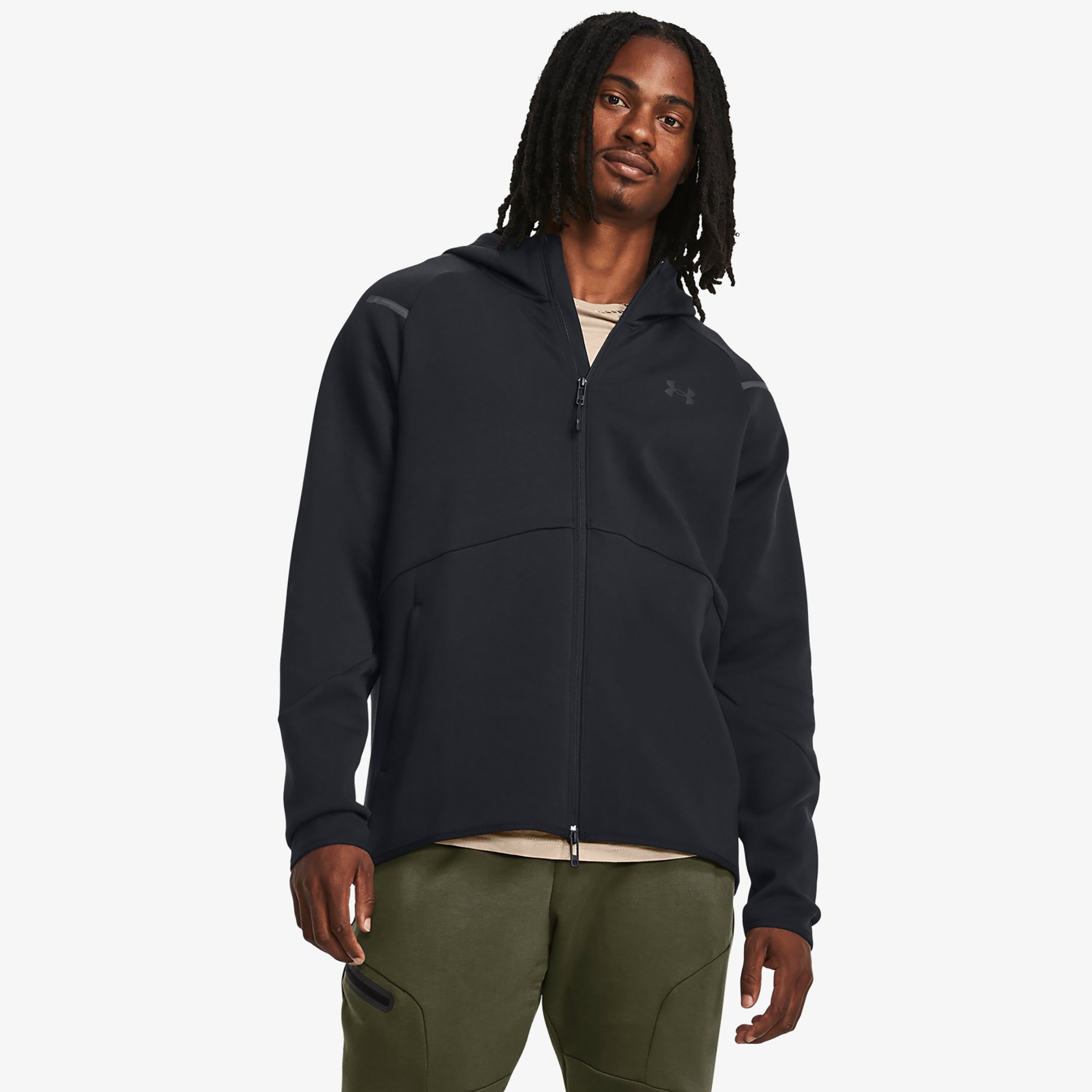 Under Armour Unstoppable Fleece Erkek Siyah Sweatshirt