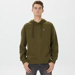 Tommy Hilfiger Relax Badge Hoodie Erkek Yeşil Sweatshirt