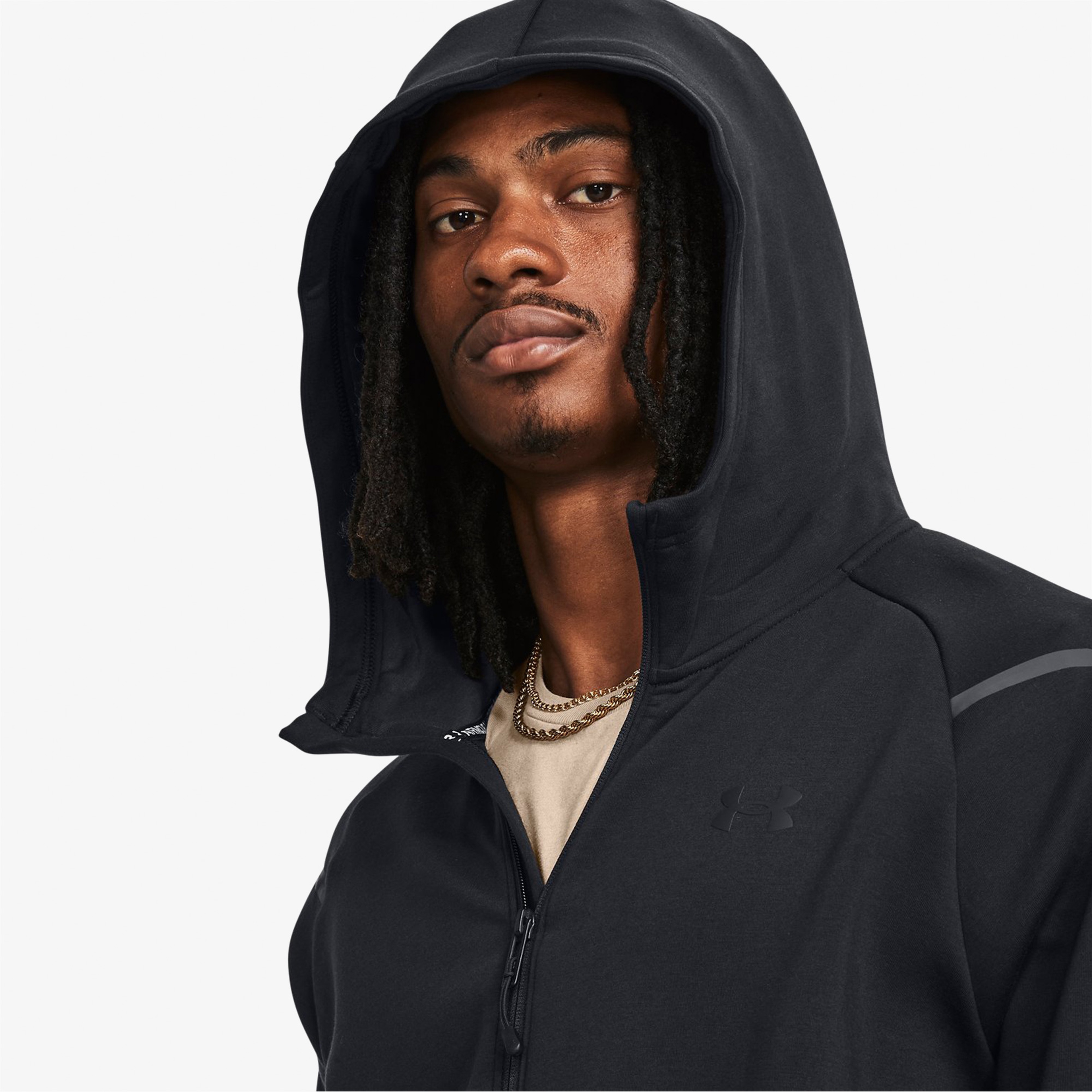 Under Armour Unstoppable Fleece Erkek Siyah Sweatshirt