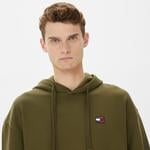 Tommy Hilfiger Relax Badge Hoodie Erkek Yeşil Sweatshirt