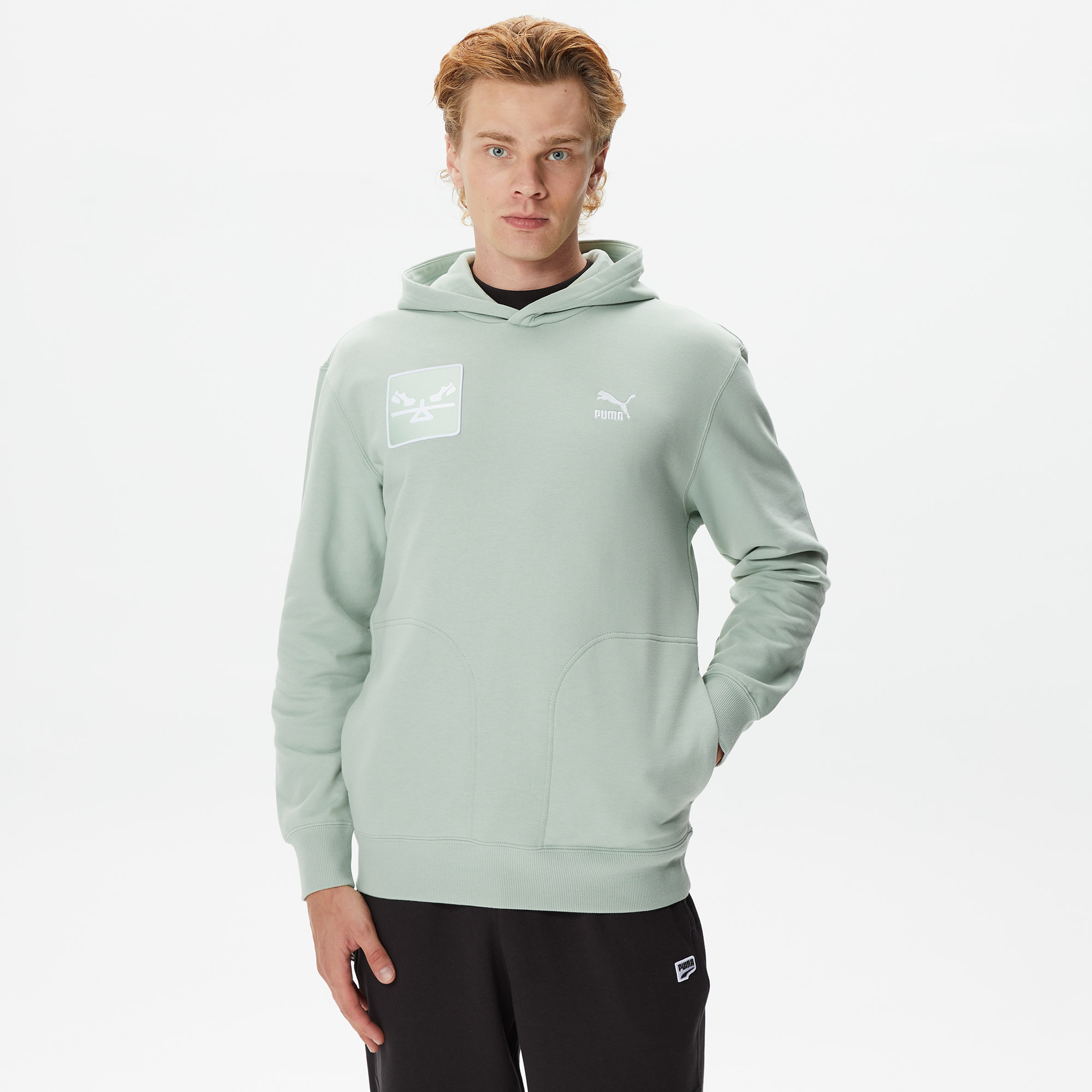 Puma Classics Erkek Yeşil Sweatshirt