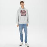 Champion Hooded Erkek Gri Sweatshirt