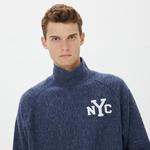 Champion High Neck Erkek Lacivert Sweatshirt
