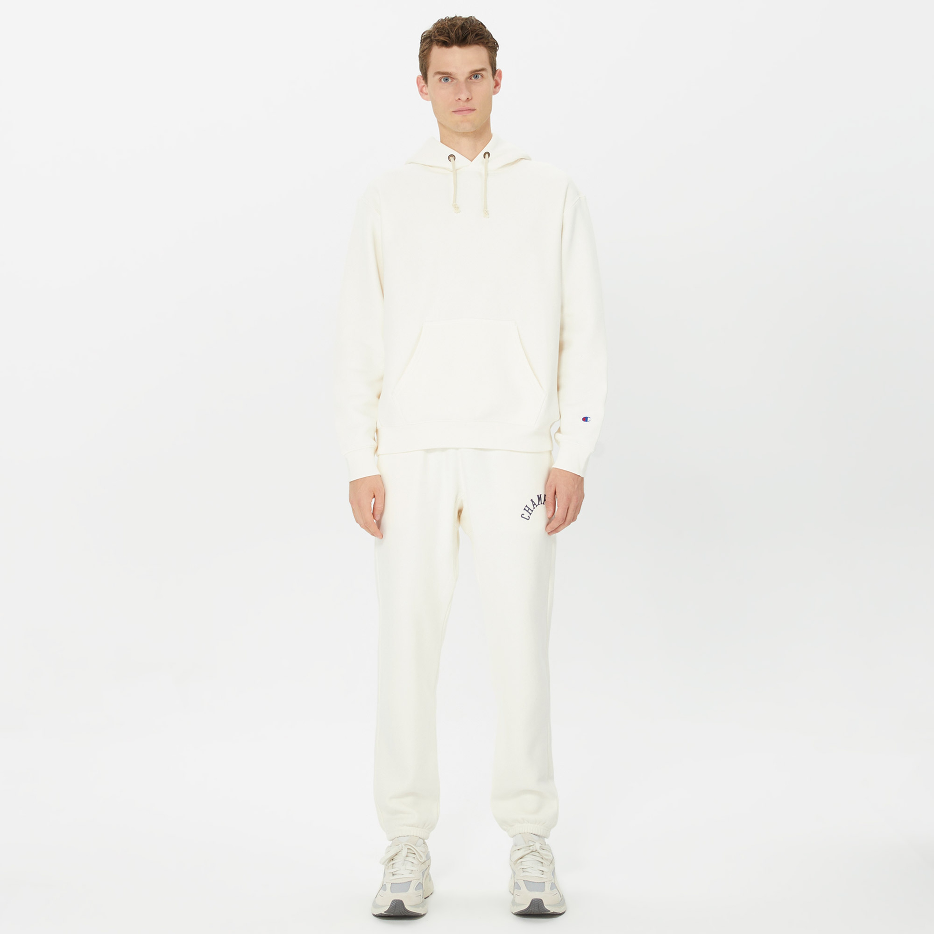 Champion Hooded Erkek Beyaz Hoodie