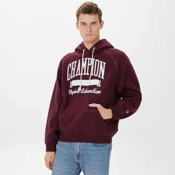 Champion Hooded Erkek Kırmızı Sweatshirt