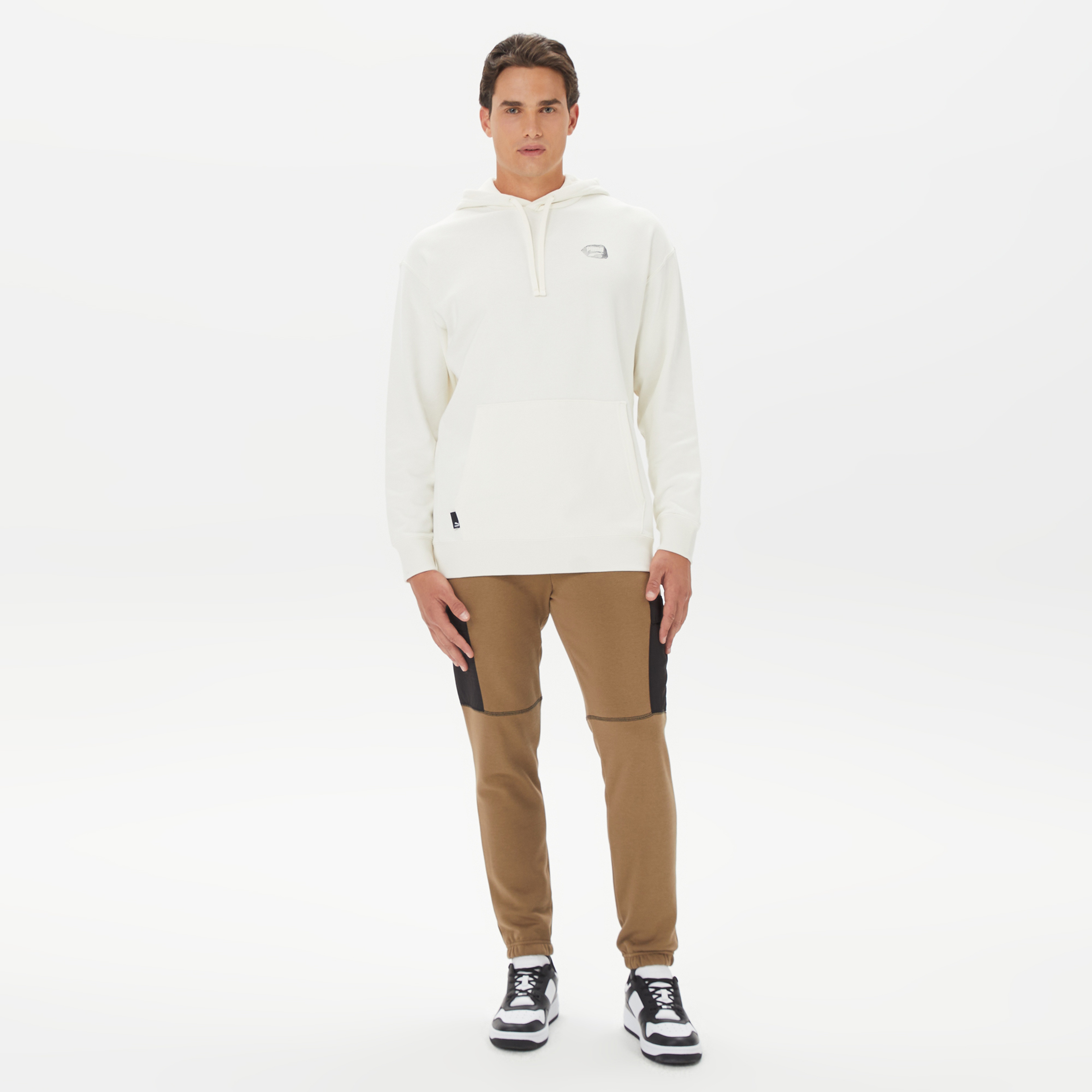 Puma Downtown Erkek Beyaz Hoodie