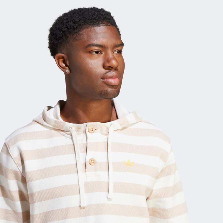 adidas Knitted Originals Erkek Krem Hoodie