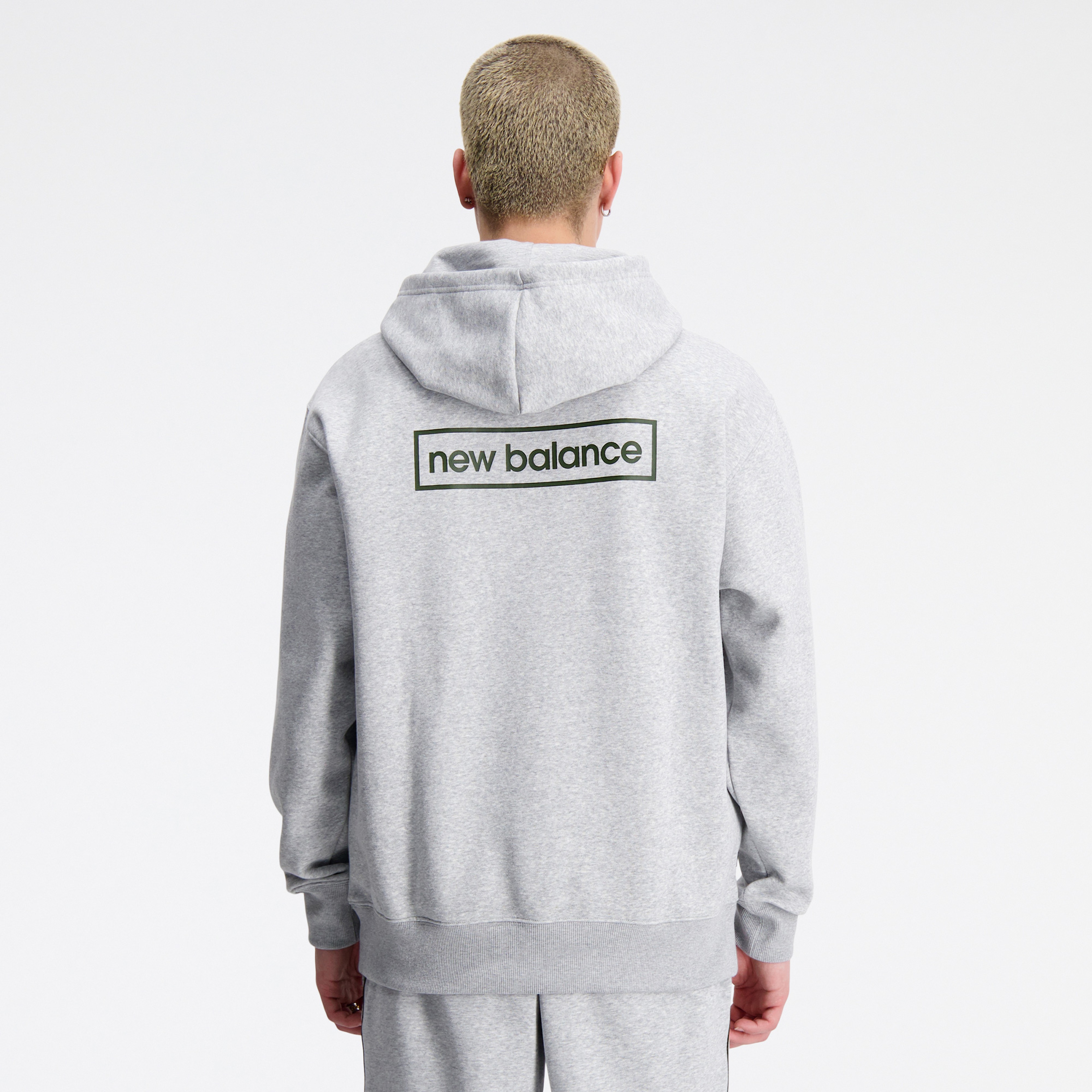 New Balance Essentials Winter Erkek Gri Hoodie