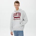 Champion Hooded Erkek Gri Sweatshirt