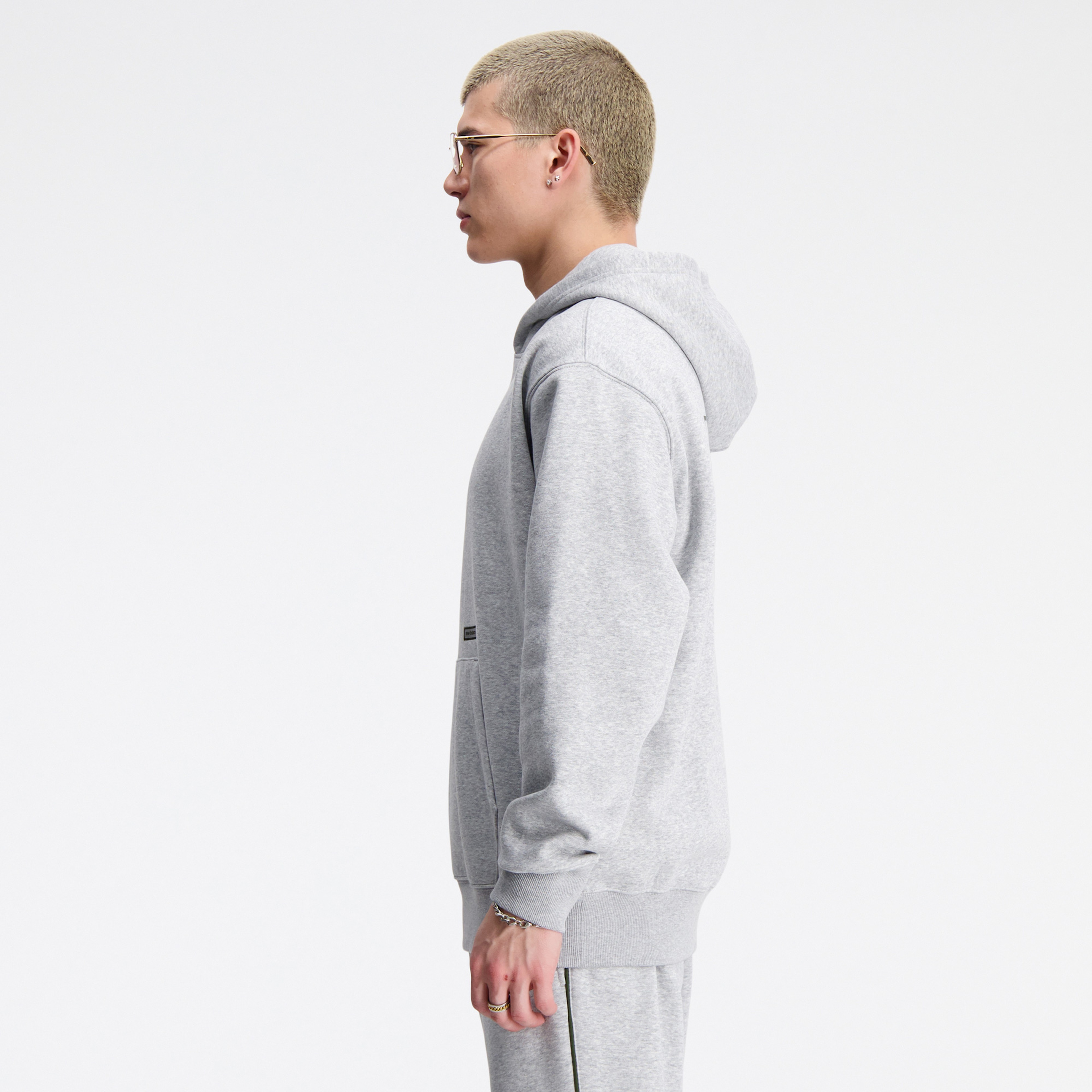 New Balance Essentials Winter Erkek Gri Hoodie