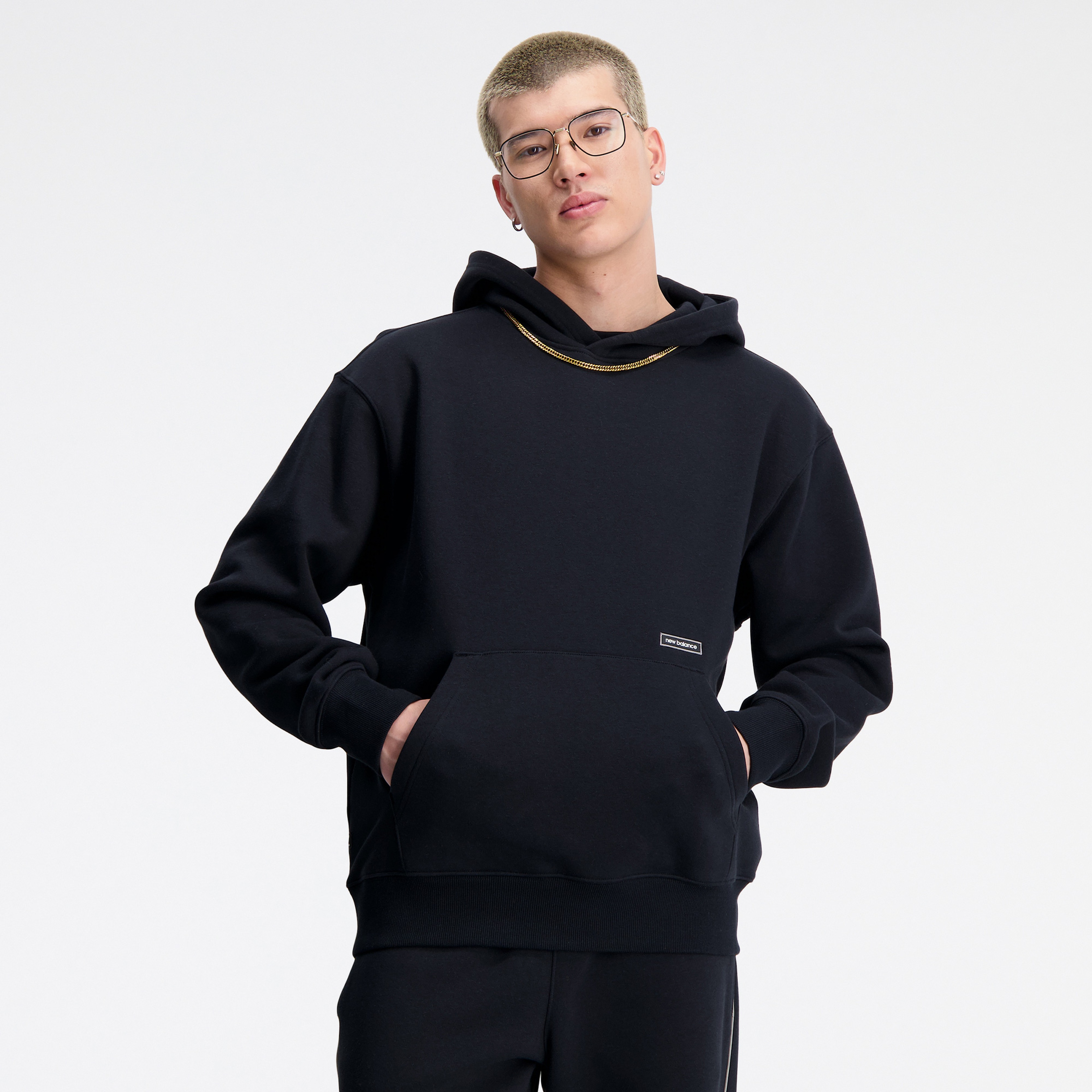 New Balance Essentials Winter Erkek Siyah Hoodie