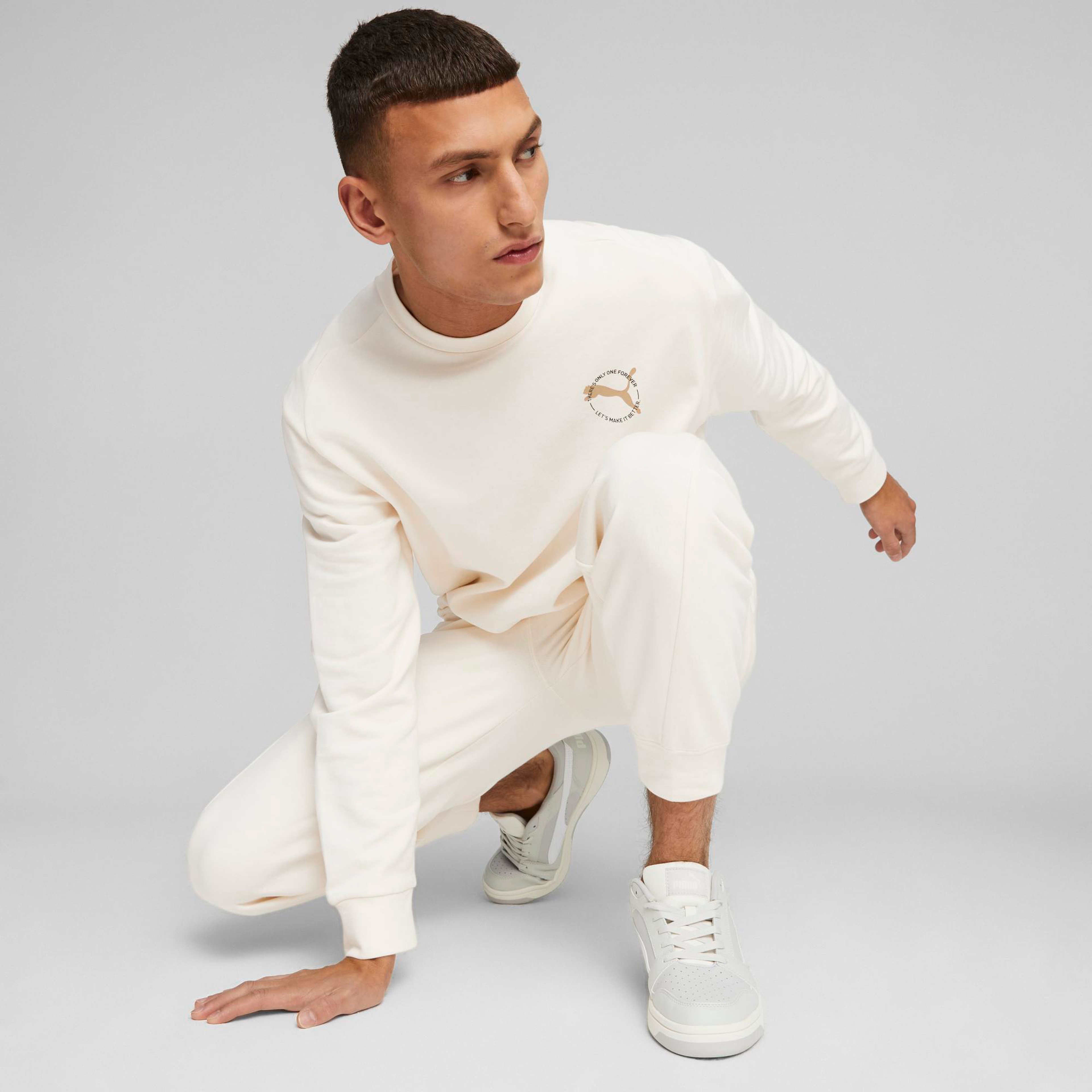 Puma Better Sportswear Erkek Beyaz Günlük Sweatshirt