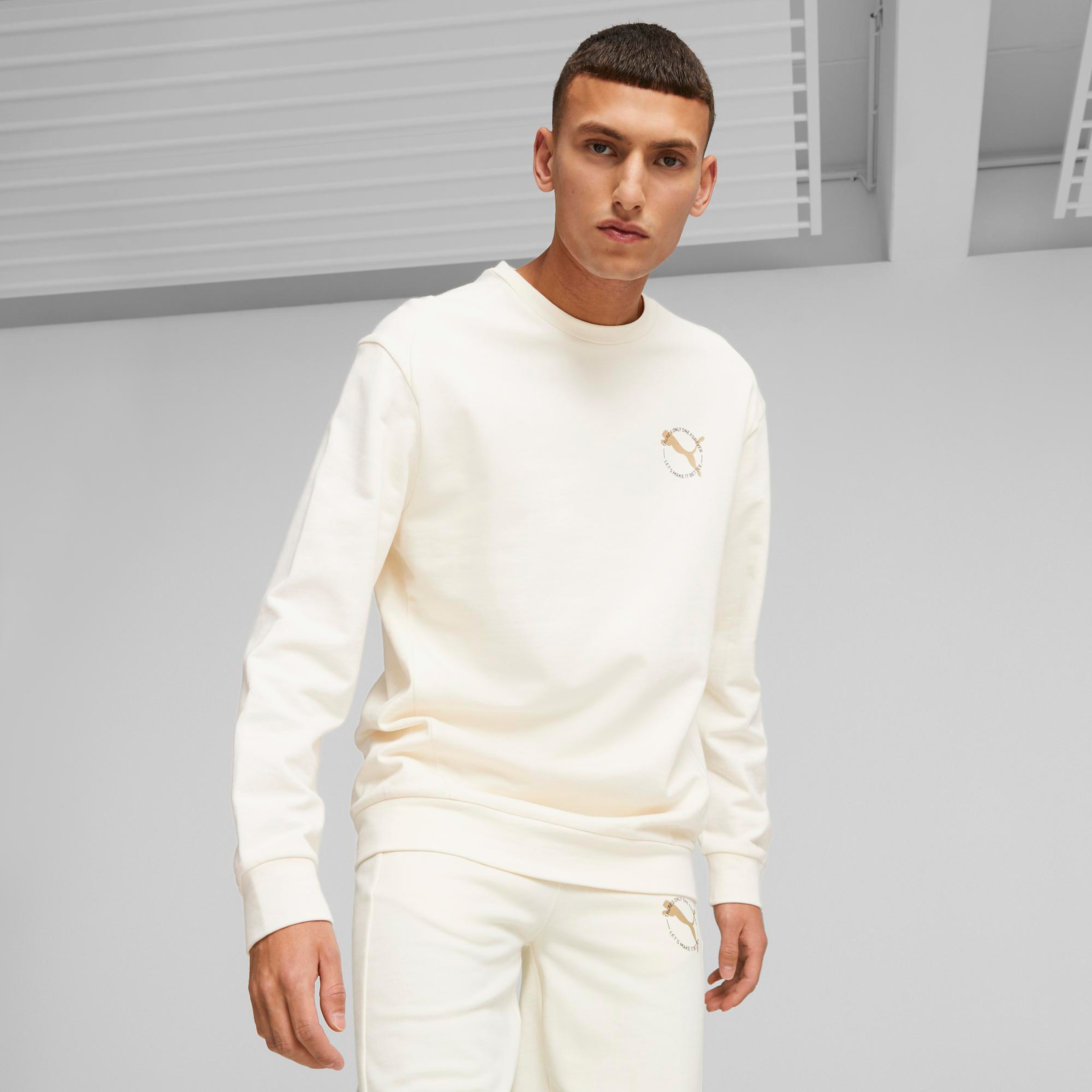 Puma Better Sportswear Erkek Beyaz Günlük Sweatshirt