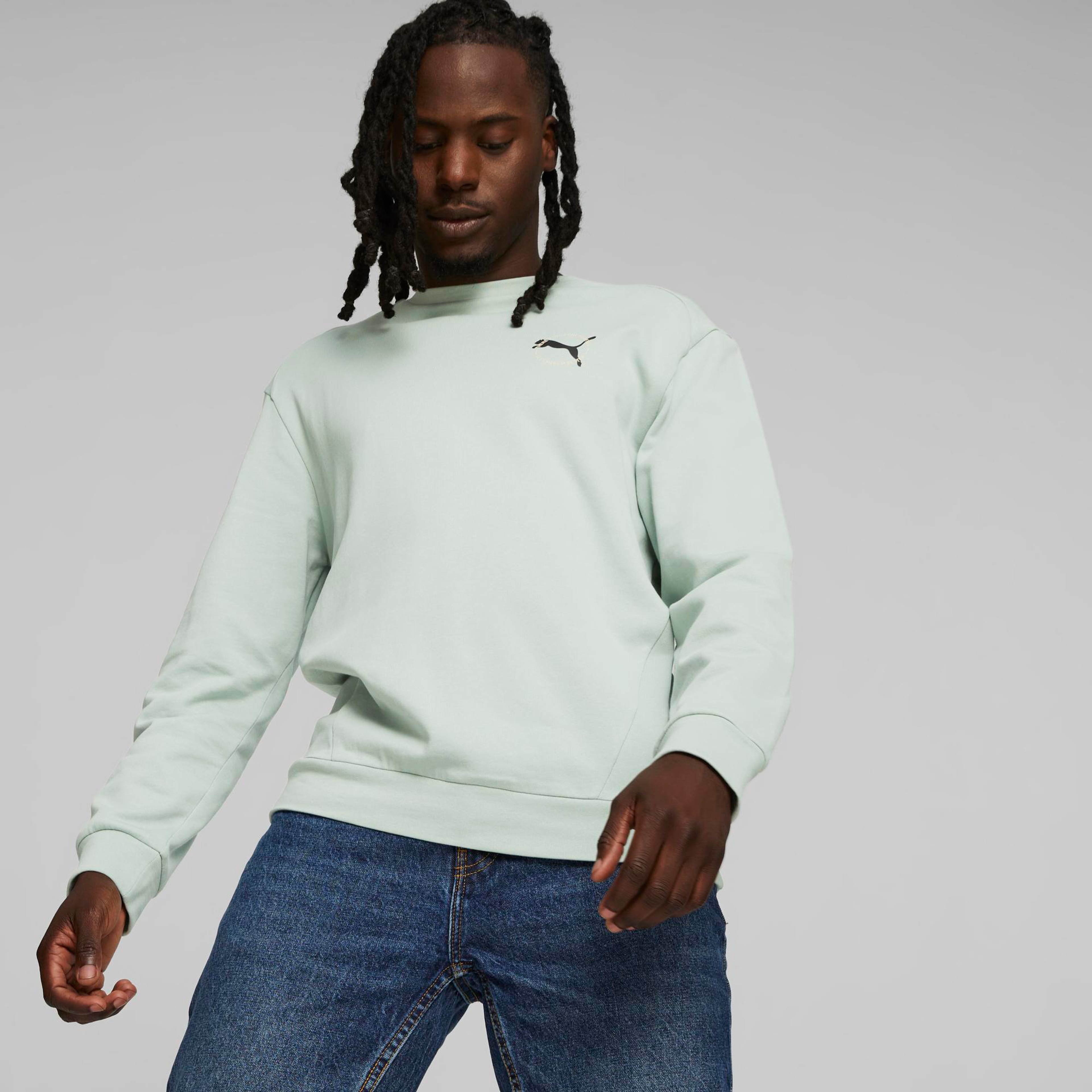 Puma Better Sportswear Erkek Yeşil Günlük Sweatshirt