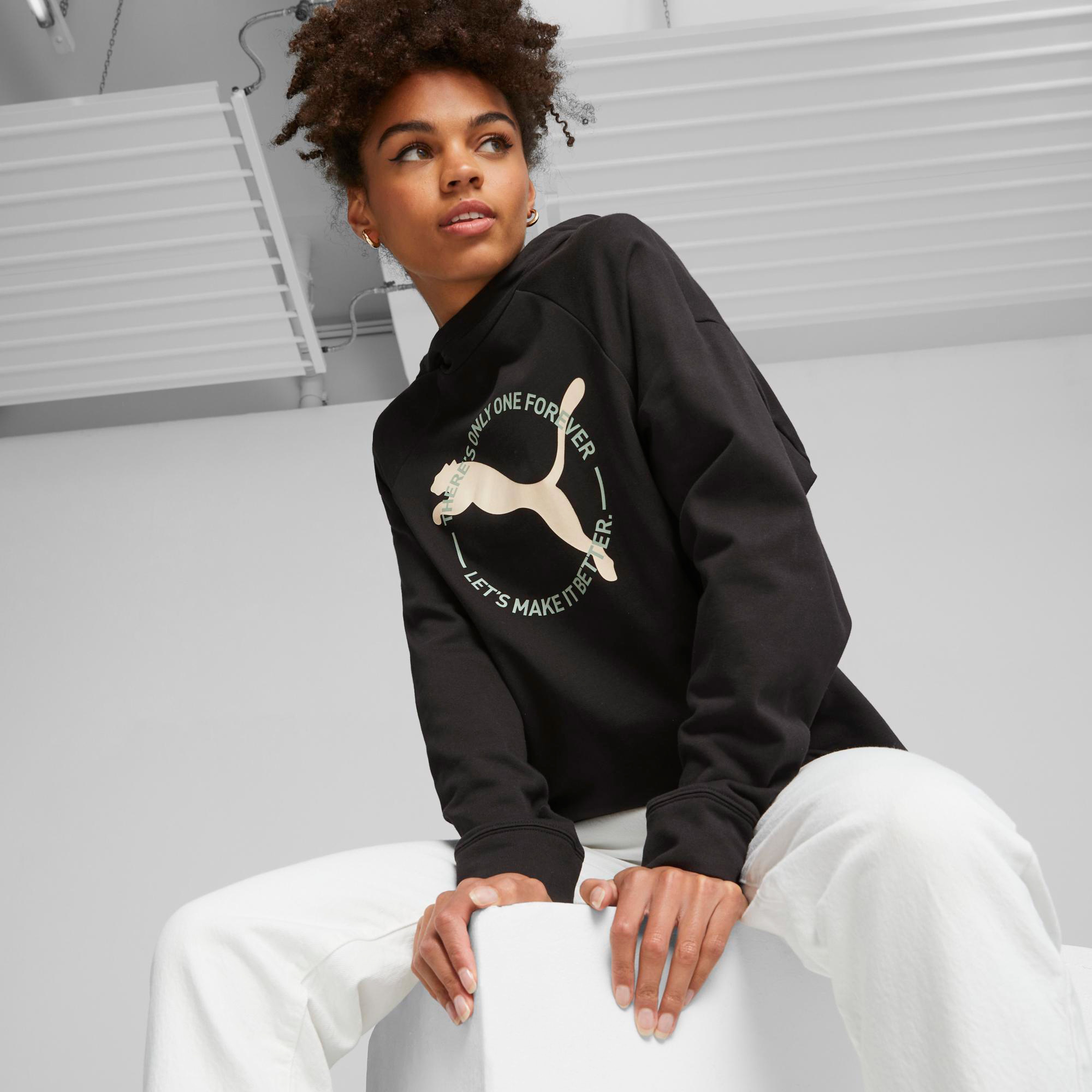 Puma Kadın Siyah Sweatshirt