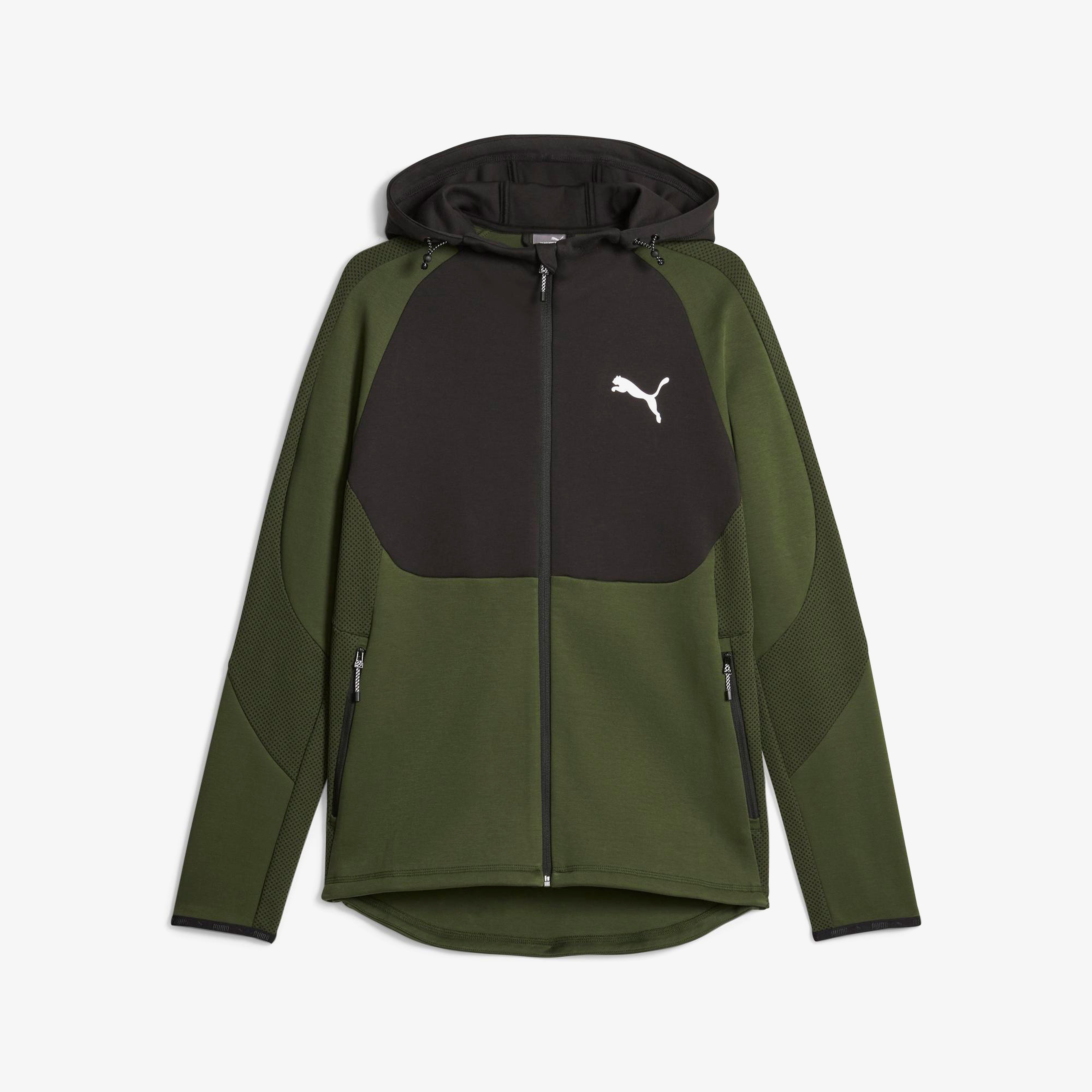 Puma Evostrıpe Full-Zıp Erkek Yeşil Günlük Sweatshirt