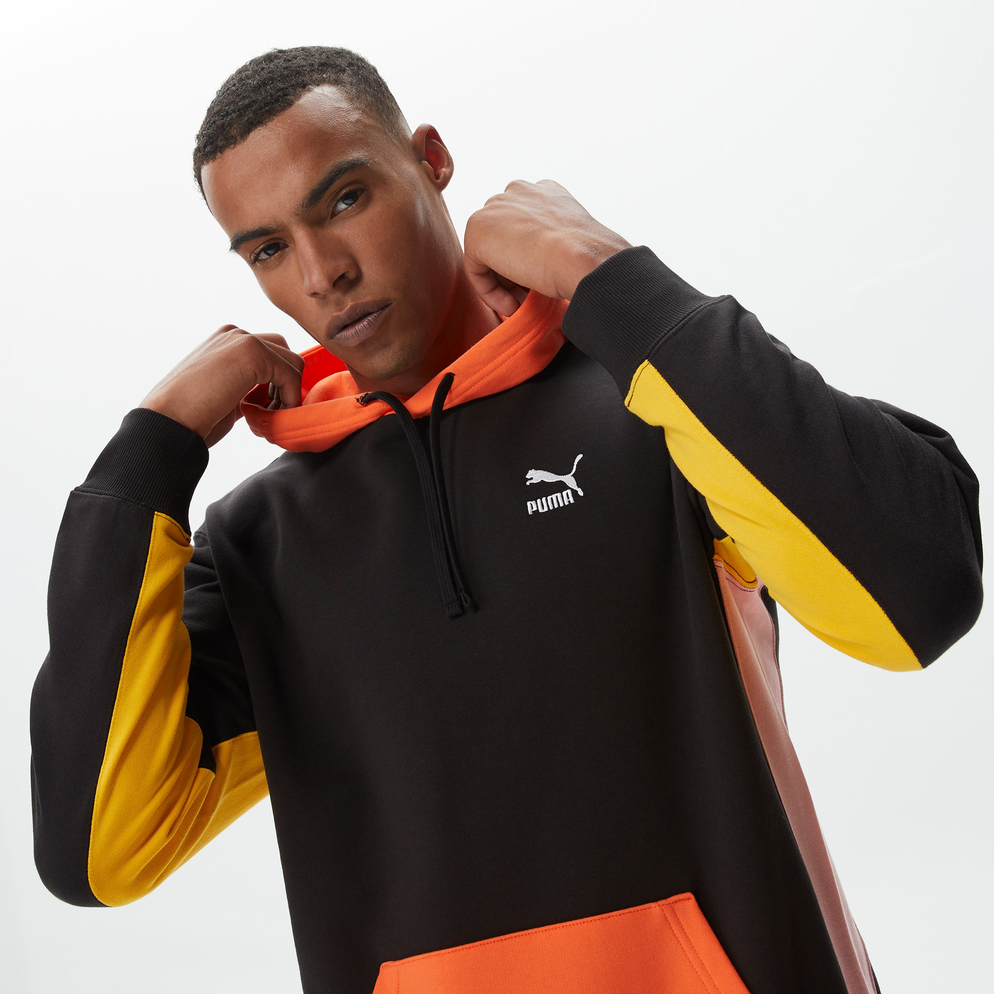 Puma Classics Block Erkek Siyah Hoodie